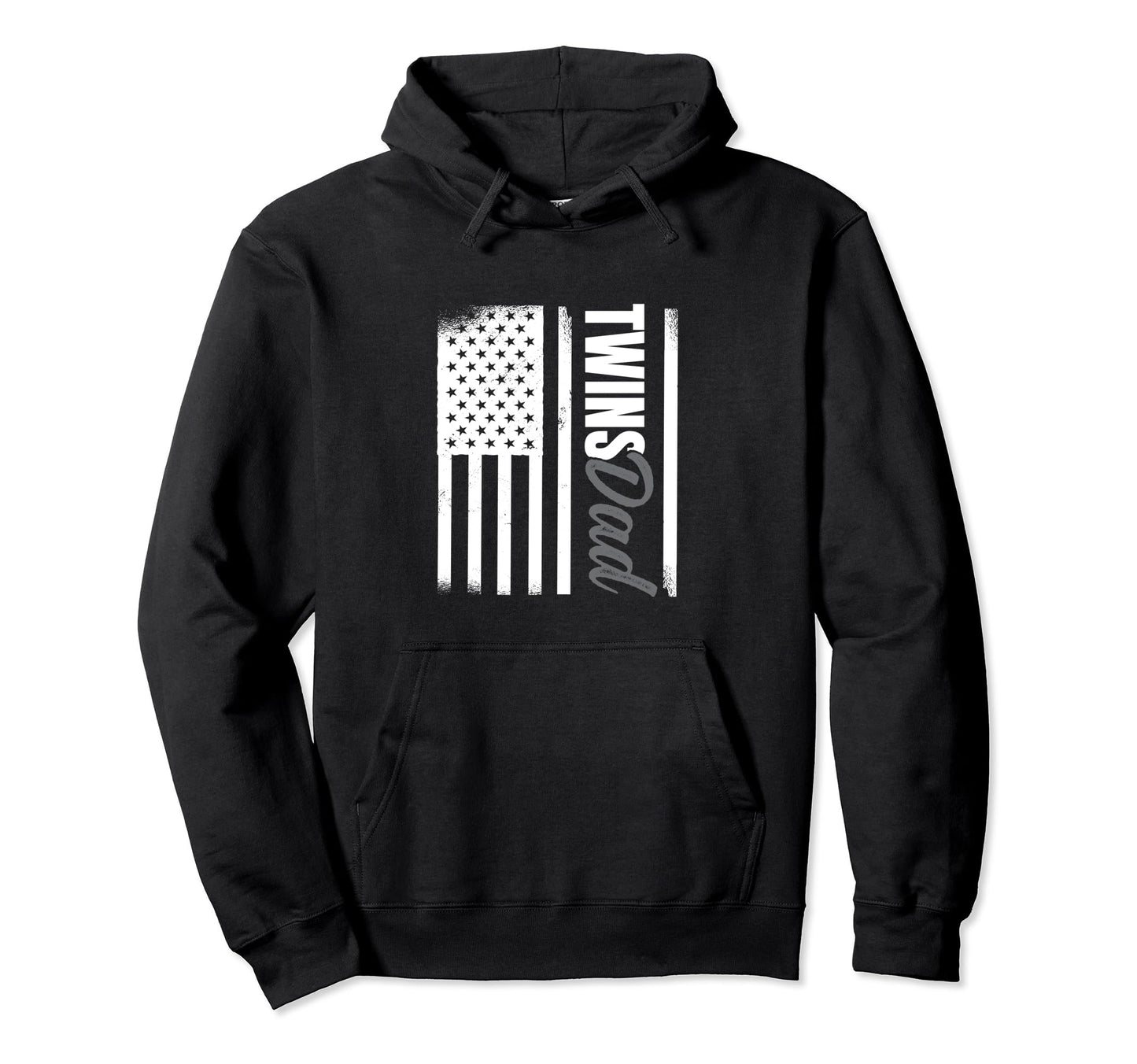 Proud Poppy Twins Us Flag Best Fathers Hoodie - Minimalist Print Men Women - T-Shirt, Sweatshirt, Hoodie