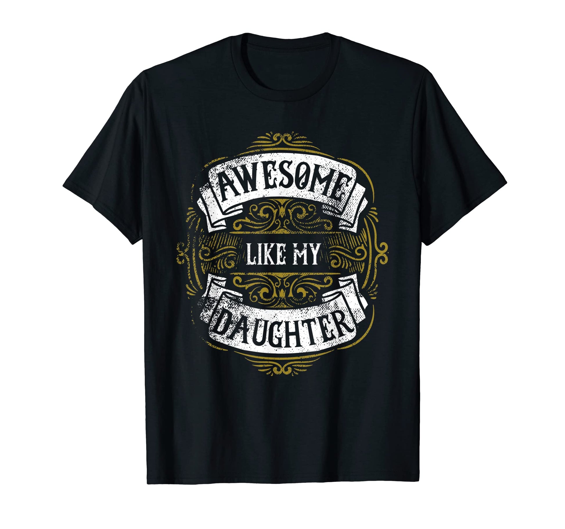 Awesome Like My Daughter Funny Fathers T-Shirt - Minimalist Print Unisex - T-Shirt, Sweatshirt, Hoodie