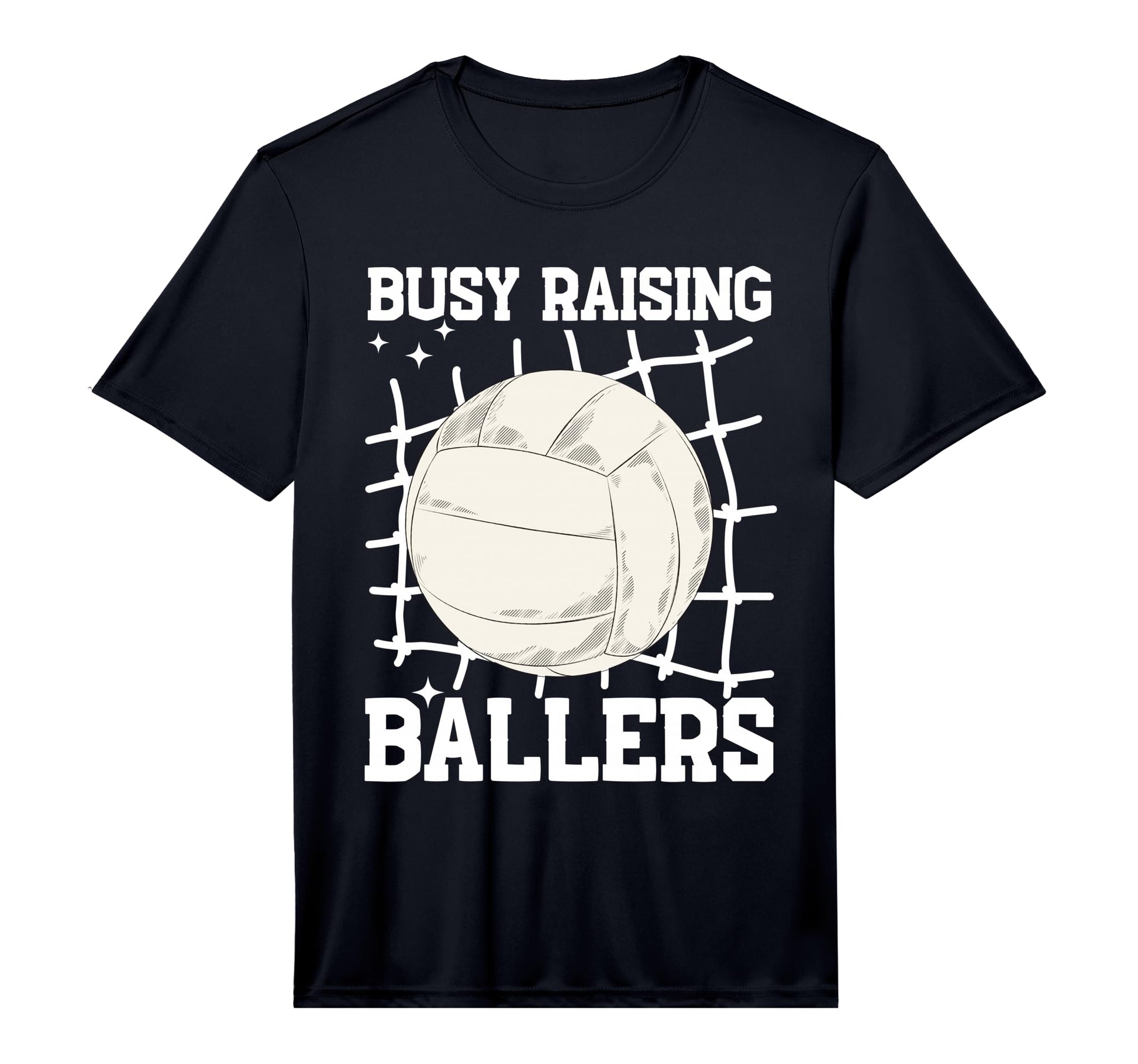 Mens Volleyball Busy Raising Ballers T-Shirt - Trendy Graphic for Adults - T-Shirt, Sweatshirt, Hoodie