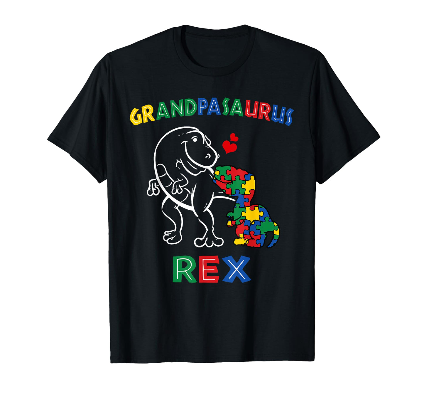 Grandpasaurus Autism Awareness T-Shirt - Fun Novelty Design for Adults - T-Shirt, Sweatshirt, Hoodie