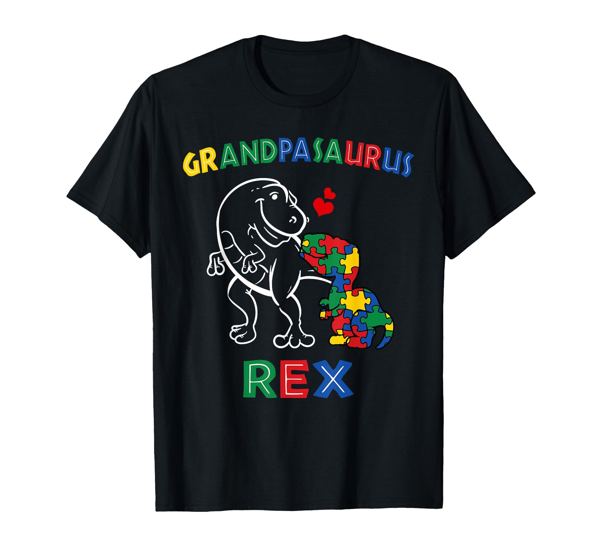 Grandpasaurus Autism Awareness T-Shirt - Fun Novelty Design for Adults - T-Shirt, Sweatshirt, Hoodie