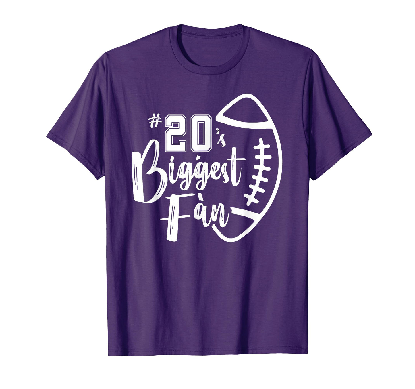 Twenty 20 Biggest Fan Football Mom T-Shirt - Aesthetic Graphic for Adults - T-Shirt, Sweatshirt, Hoodie