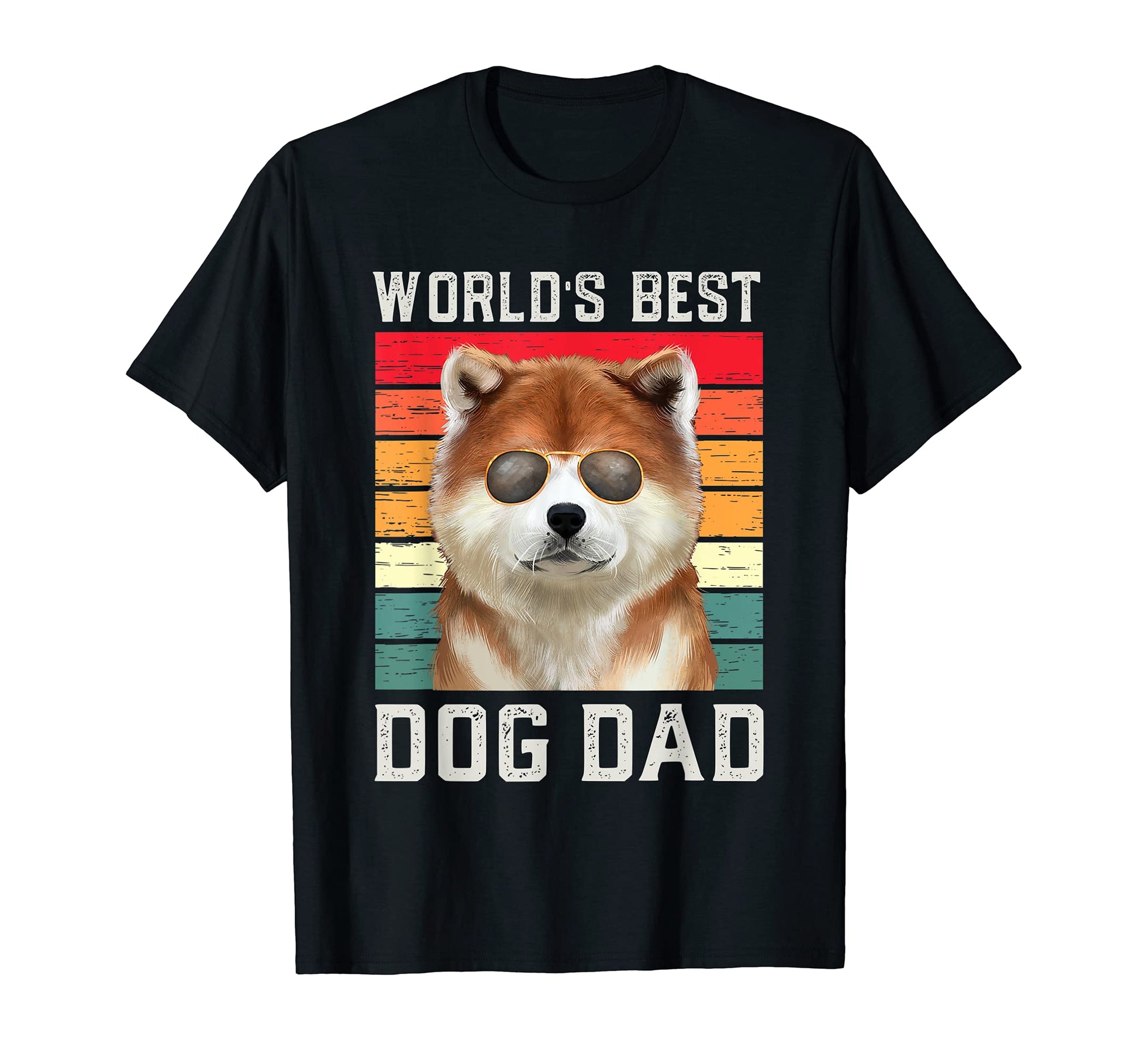 Best Dog Dad Akita T-Shirt - Unique Graphic for Adults - T-Shirt, Sweatshirt, Hoodie