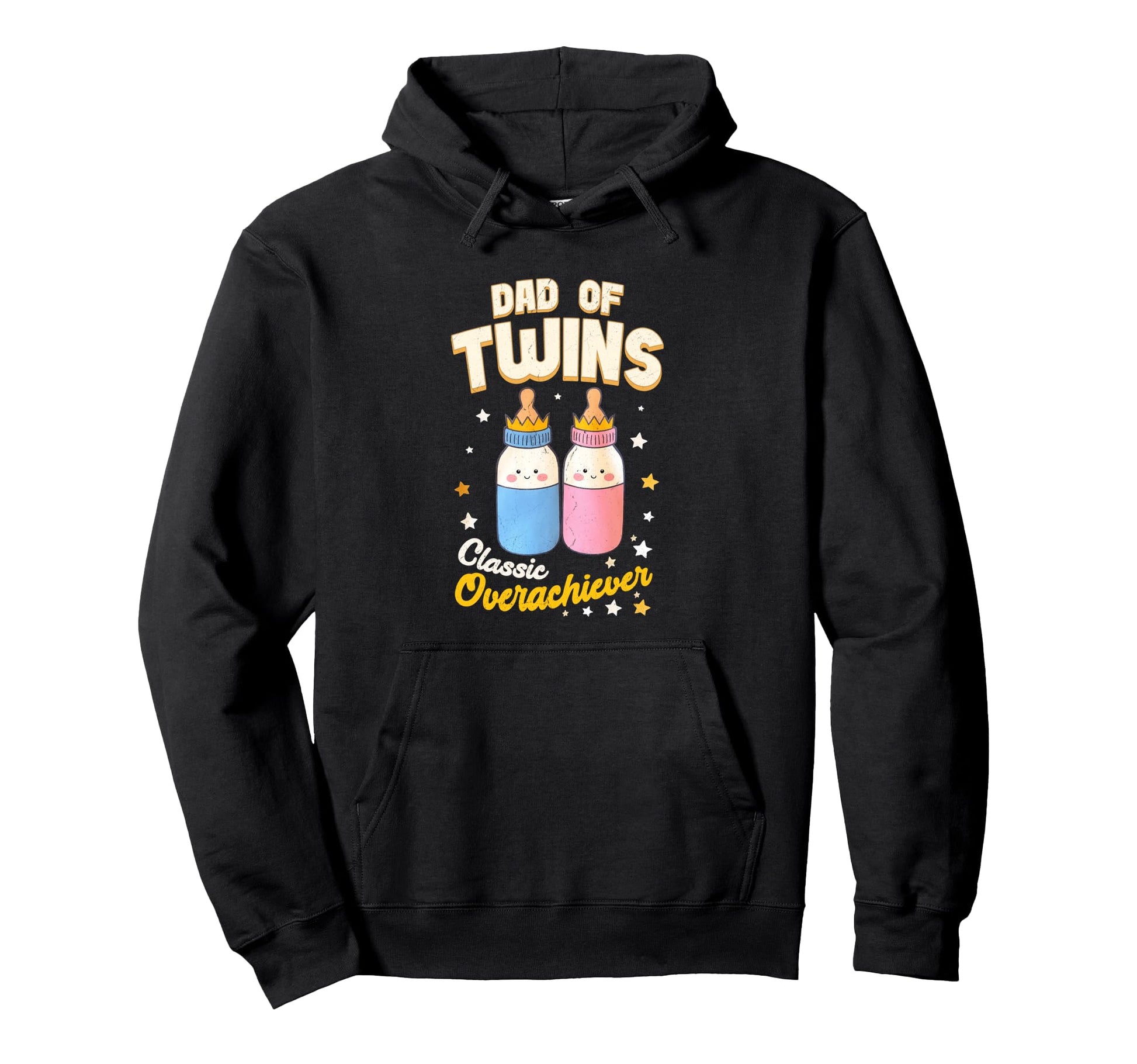 Dad Twins Overachiever Fathers Day Hoodie - Aesthetic Graphic for Adults - T-Shirt, Sweatshirt, Hoodie