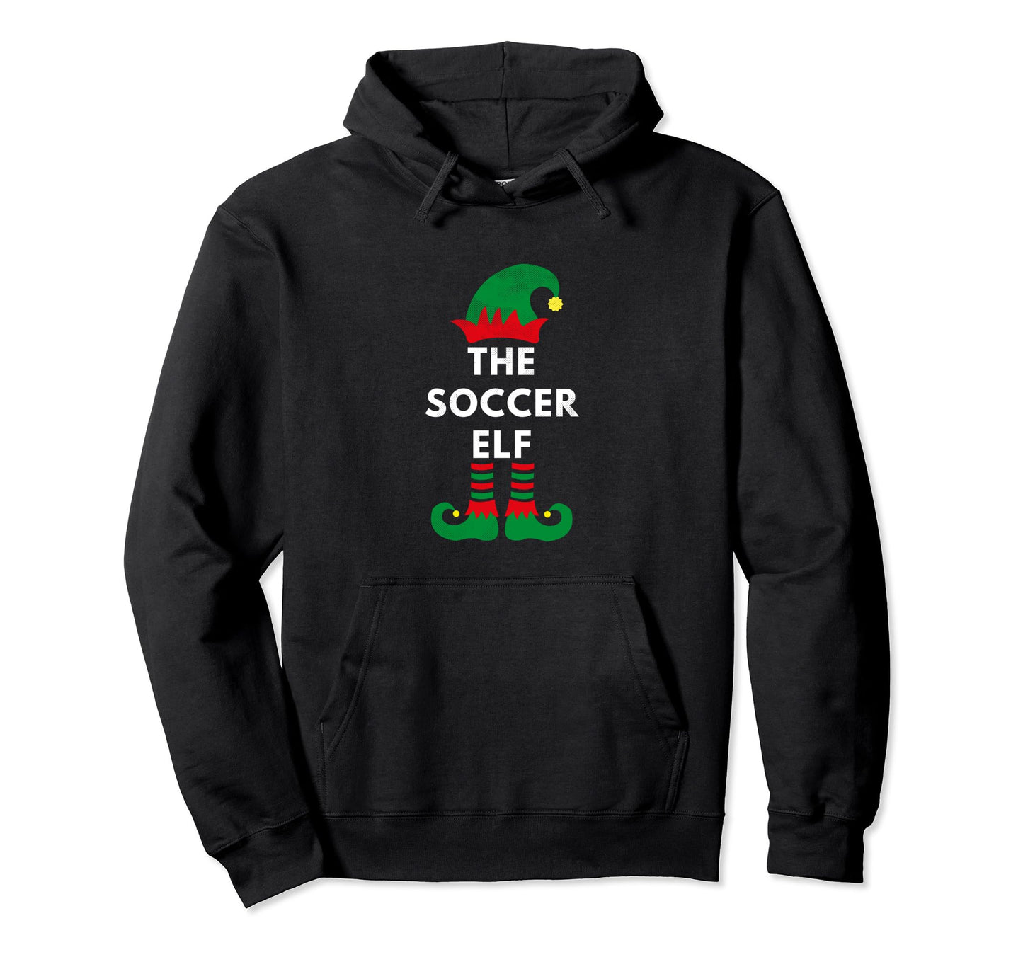 Elves Santa Soccer Elf Sporty Matching Hoodie - Unique Graphic Unisex - T-Shirt, Sweatshirt, Hoodie