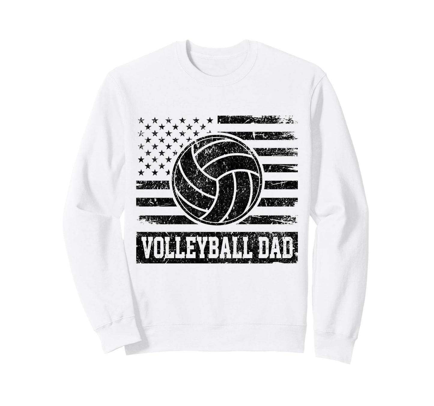 Fathers Day Daddy Papa Volleyball Sweatshirt - Novelty Apparel for Adults - T-Shirt, Sweatshirt, Hoodie