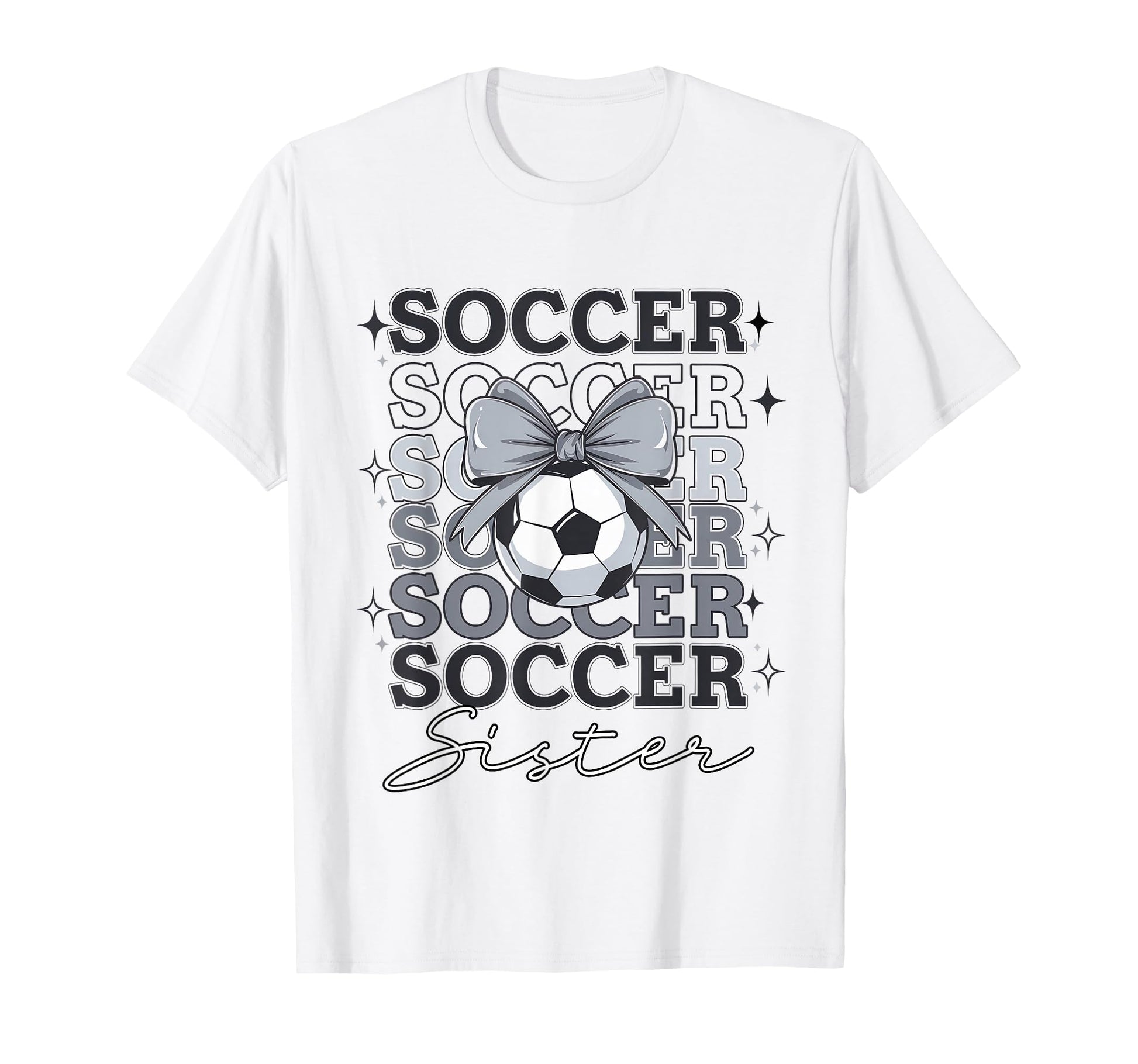 Groovy Soccer Sister Coquette Bow T-Shirt - Aesthetic Graphic Men Women - T-Shirt, Sweatshirt, Hoodie