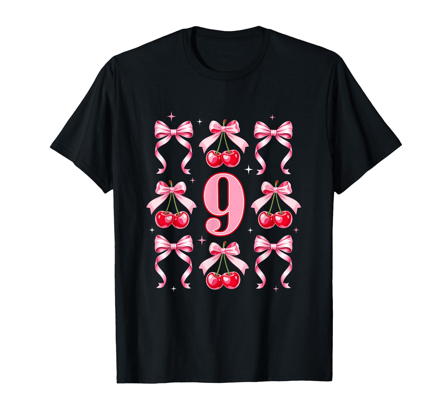 Birthday 9Th Birthday Cherry T-Shirt - Casual Everyday Wear Unisex - T-Shirt, Sweatshirt, Hoodie