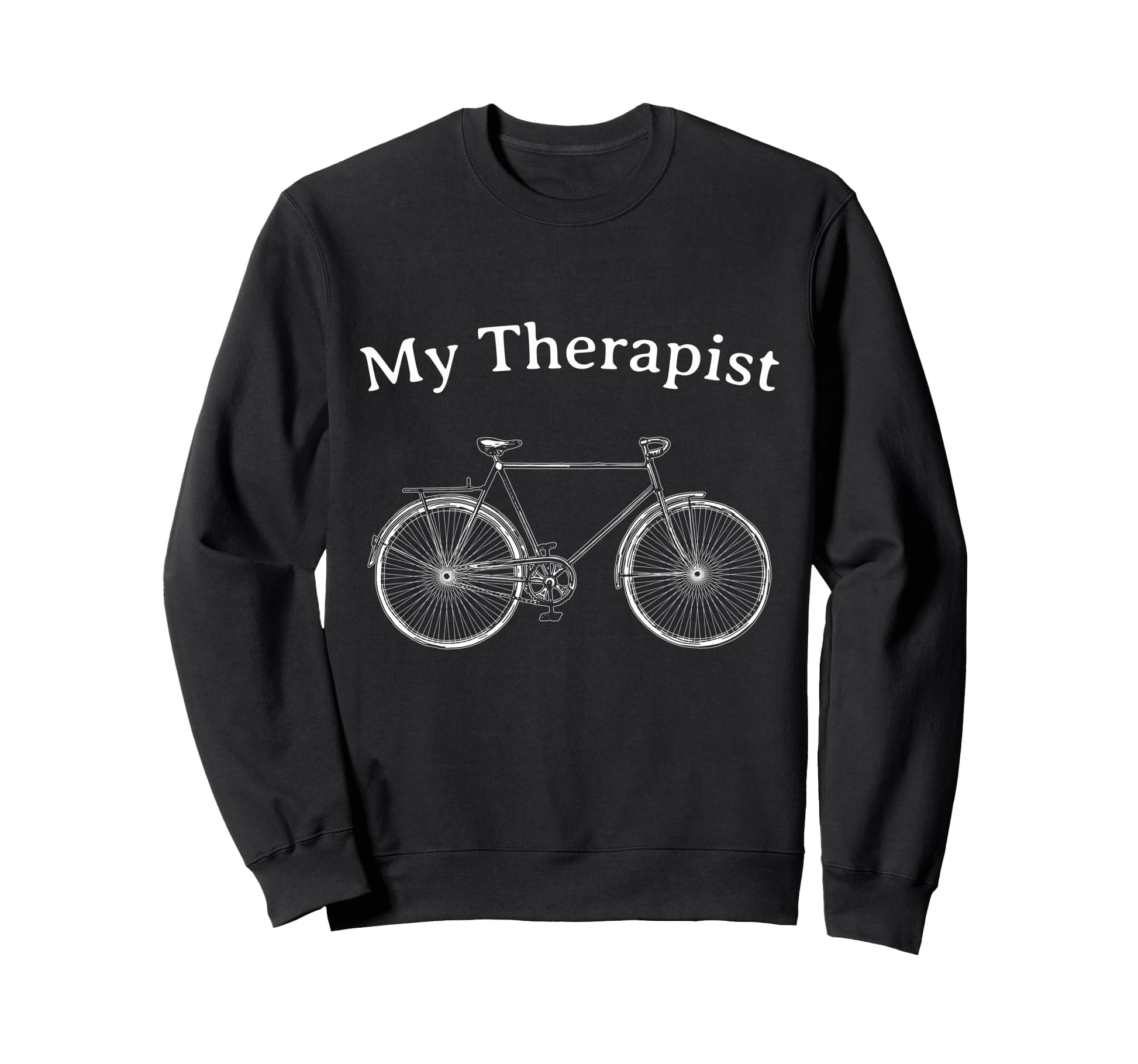 Funny Cycling Gift Cyclists Sweatshirt - Minimalist Print for Adults - T-Shirt, Sweatshirt, Hoodie