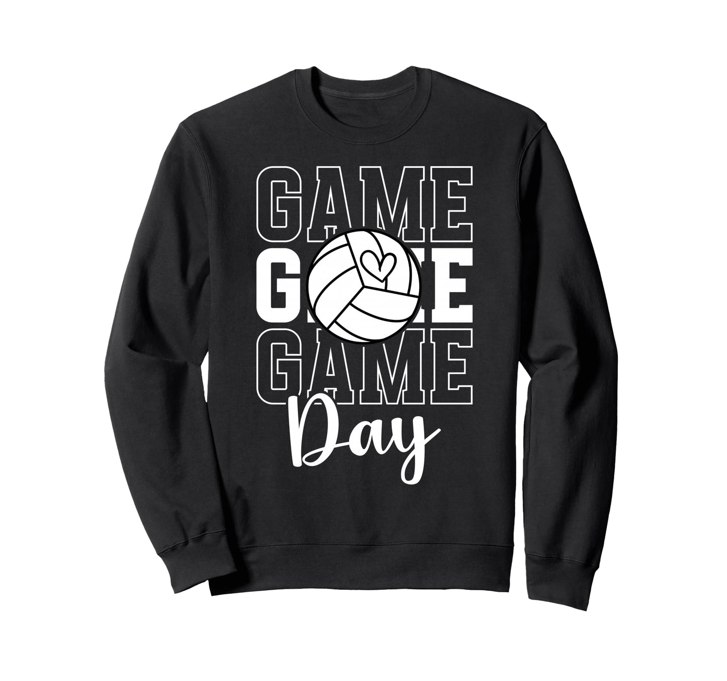 Game Day Volleyball Game Day Sweatshirt - Casual Everyday Wear for Adults - T-Shirt, Sweatshirt, Hoodie