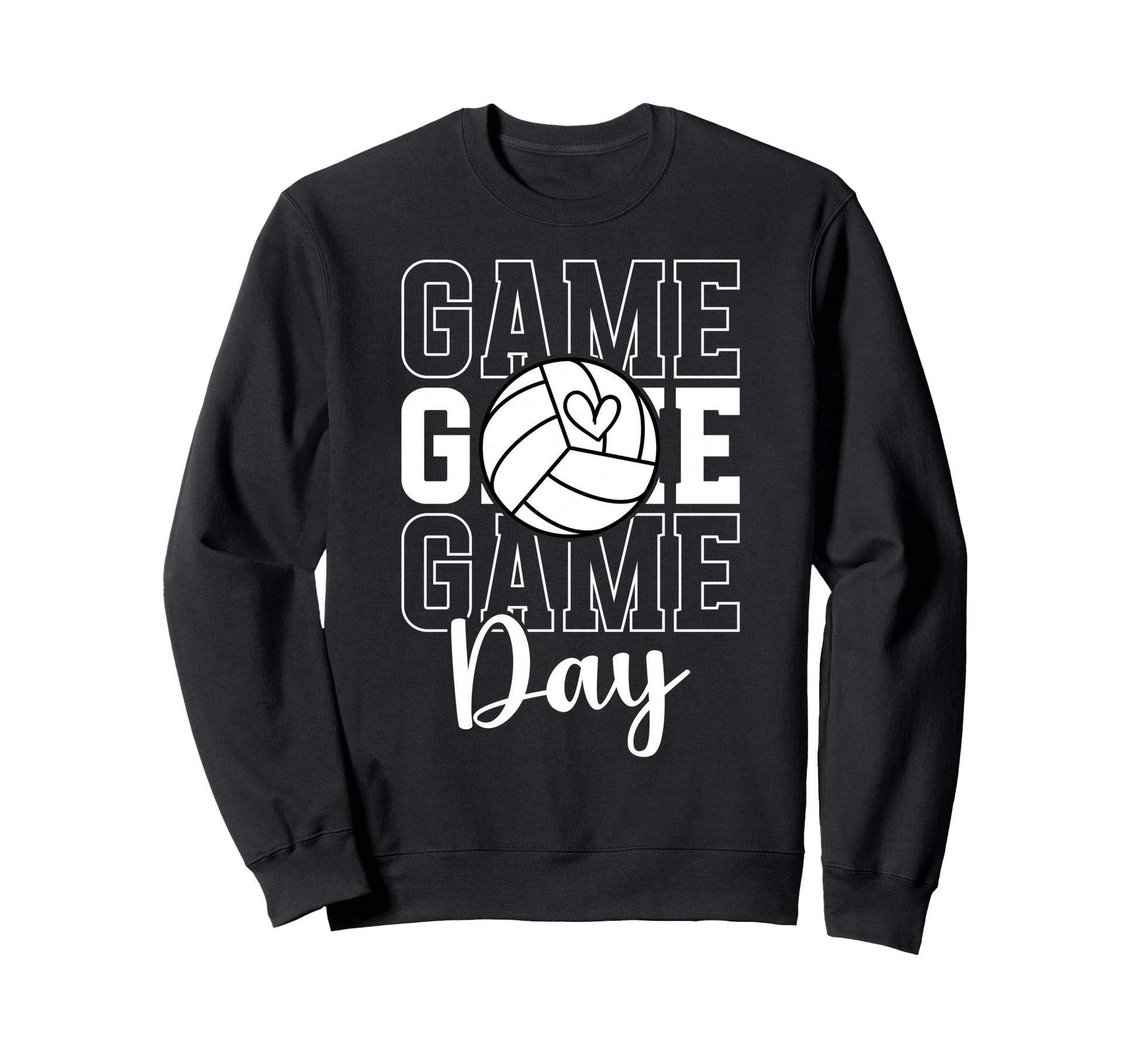 Game Day Volleyball Game Day Sweatshirt - Casual Everyday Wear for Adults - T-Shirt, Sweatshirt, Hoodie