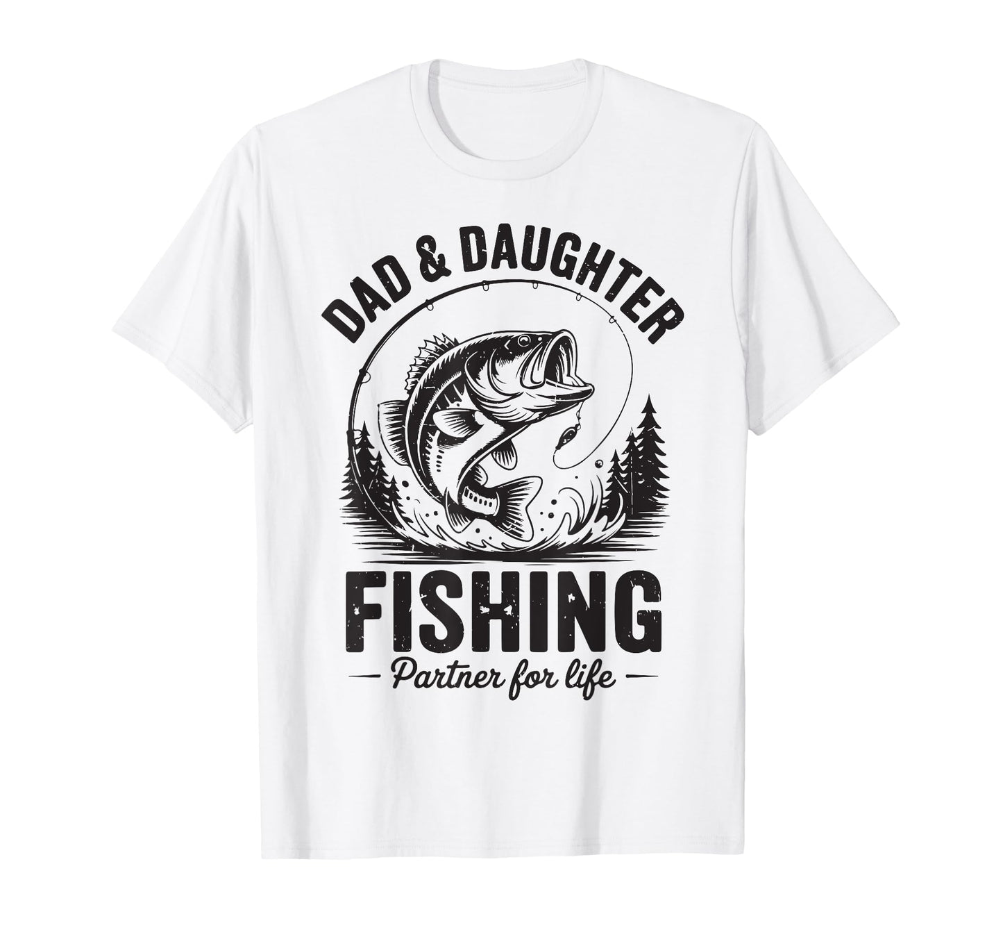 Funny Dad Daughter Matching Fishing T-Shirt - Novelty Apparel Men Women - T-Shirt, Sweatshirt, Hoodie
