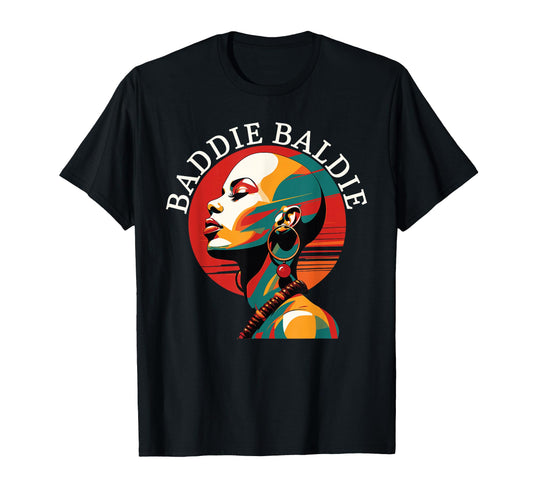 Bald Head Baldy Baldheaded No Hair T-Shirt - Custom Art Print for Adults - T-Shirt, Sweatshirt, Hoodie
