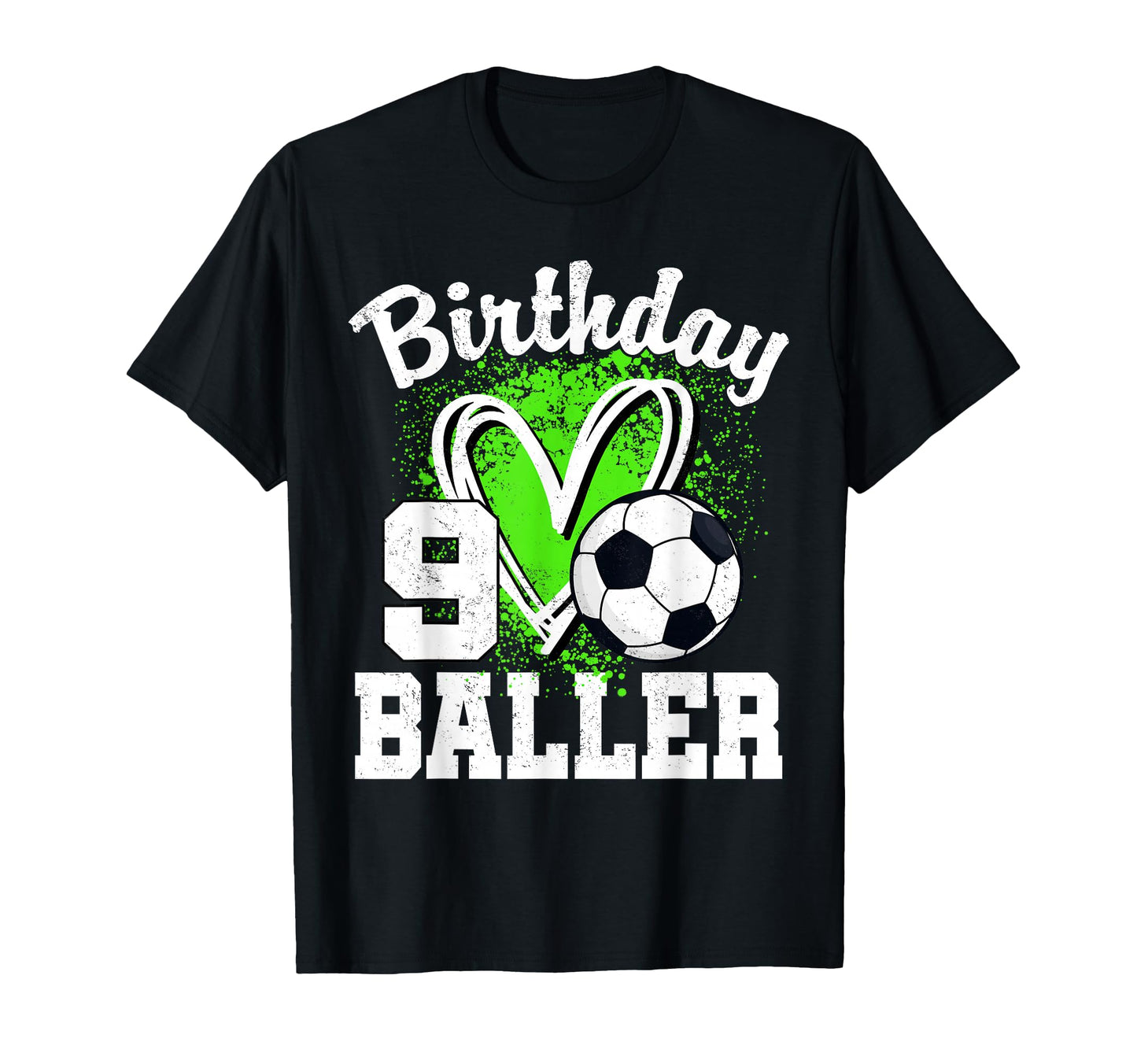 9Th Birthday Baller 9 Year Old Birthday T-Shirt - Graphic Print Men Women - T-Shirt, Sweatshirt, Hoodie