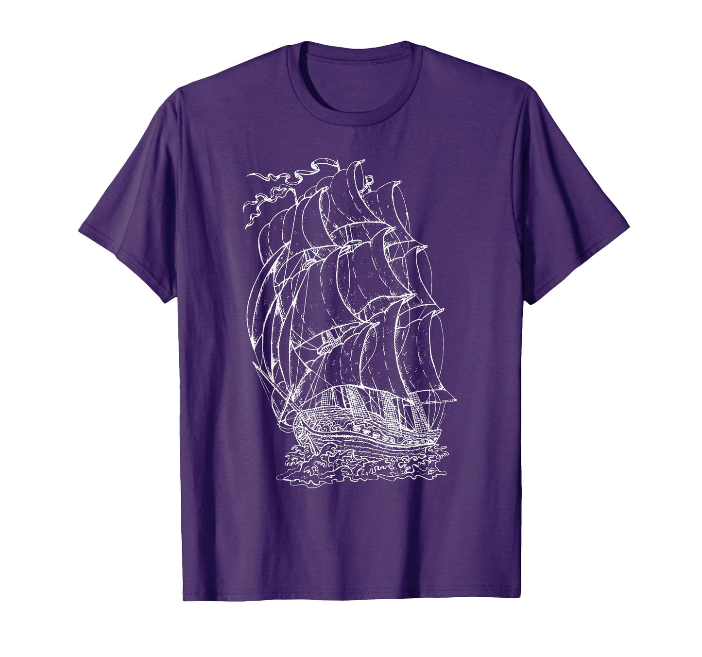 Pirate Ship Nautical Sailing Boat T-Shirt - Novelty Apparel Men Women - T-Shirt, Sweatshirt, Hoodie