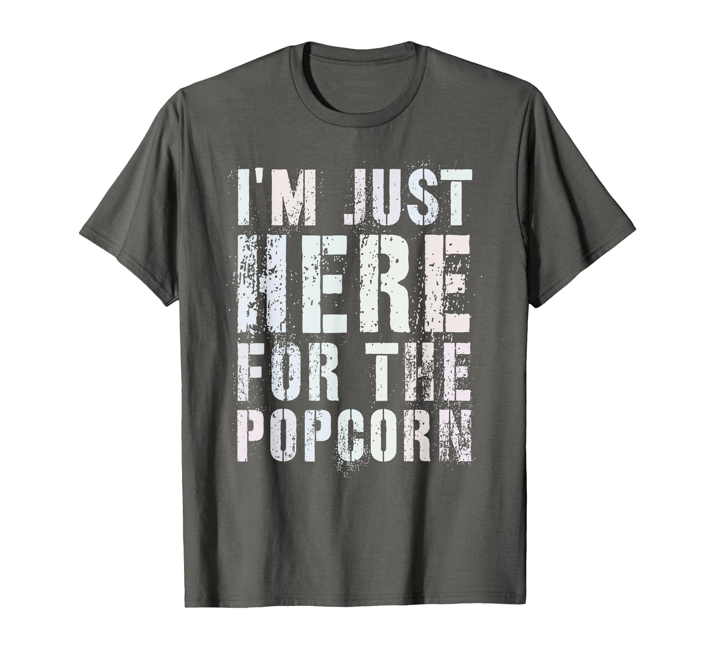 Funny Im Just Here Popcorn Game Day T-Shirt - Custom Art Print Men Women - T-Shirt, Sweatshirt, Hoodie