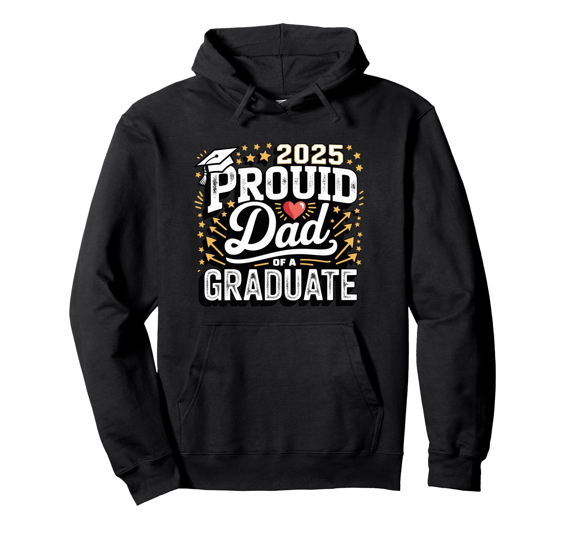 Proud Dad 2025 Graduate Celebration Hoodie - Unique Graphic for Adults - T-Shirt, Sweatshirt, Hoodie