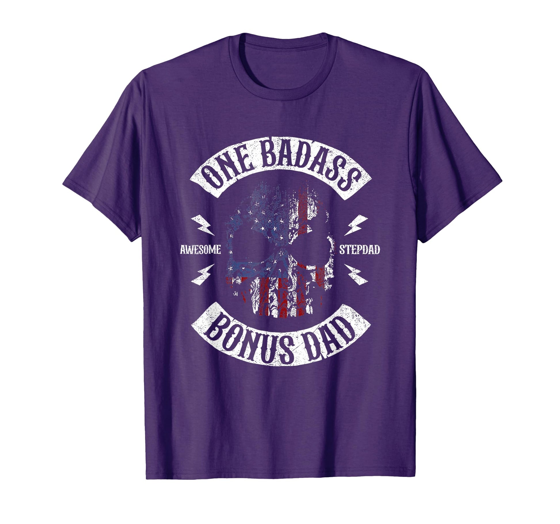 Mens One Badass Bonus Stepdad T-Shirt - Casual Everyday Wear Men Women - T-Shirt, Sweatshirt, Hoodie