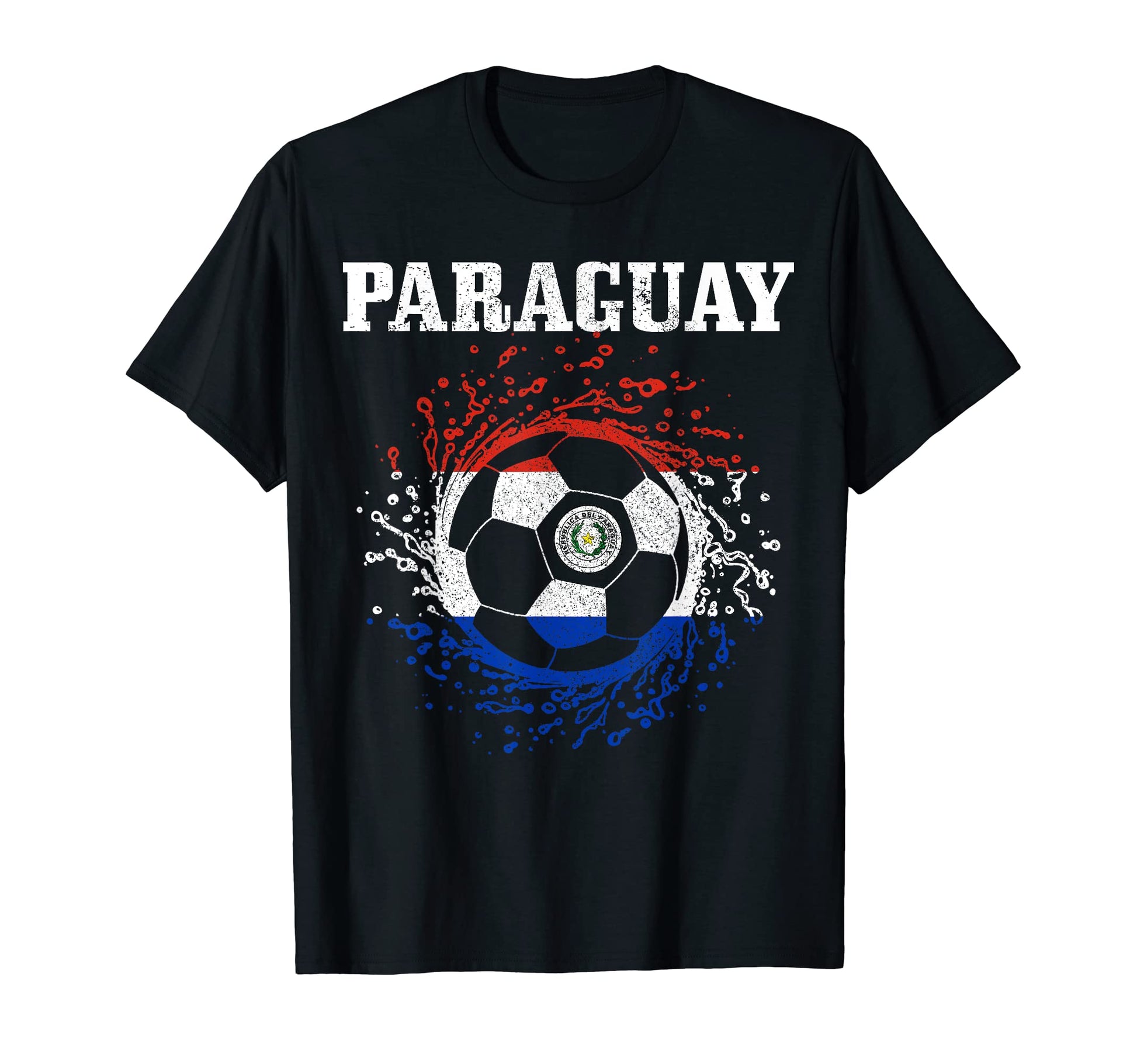 Paraguay Paraguayan Flag Fan Pride Soccer T-Shirt - Graphic Print Unisex - T-Shirt, Sweatshirt, Hoodie