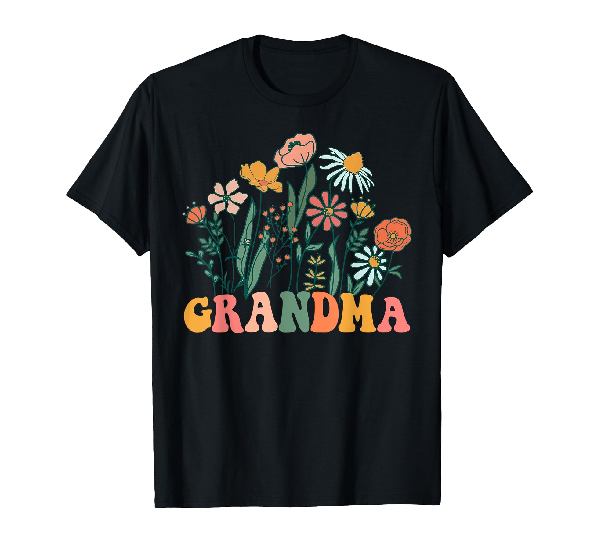 New Grandma Wildflower First Birthday T-Shirt - Novelty Apparel Men Women - T-Shirt, Sweatshirt, Hoodie