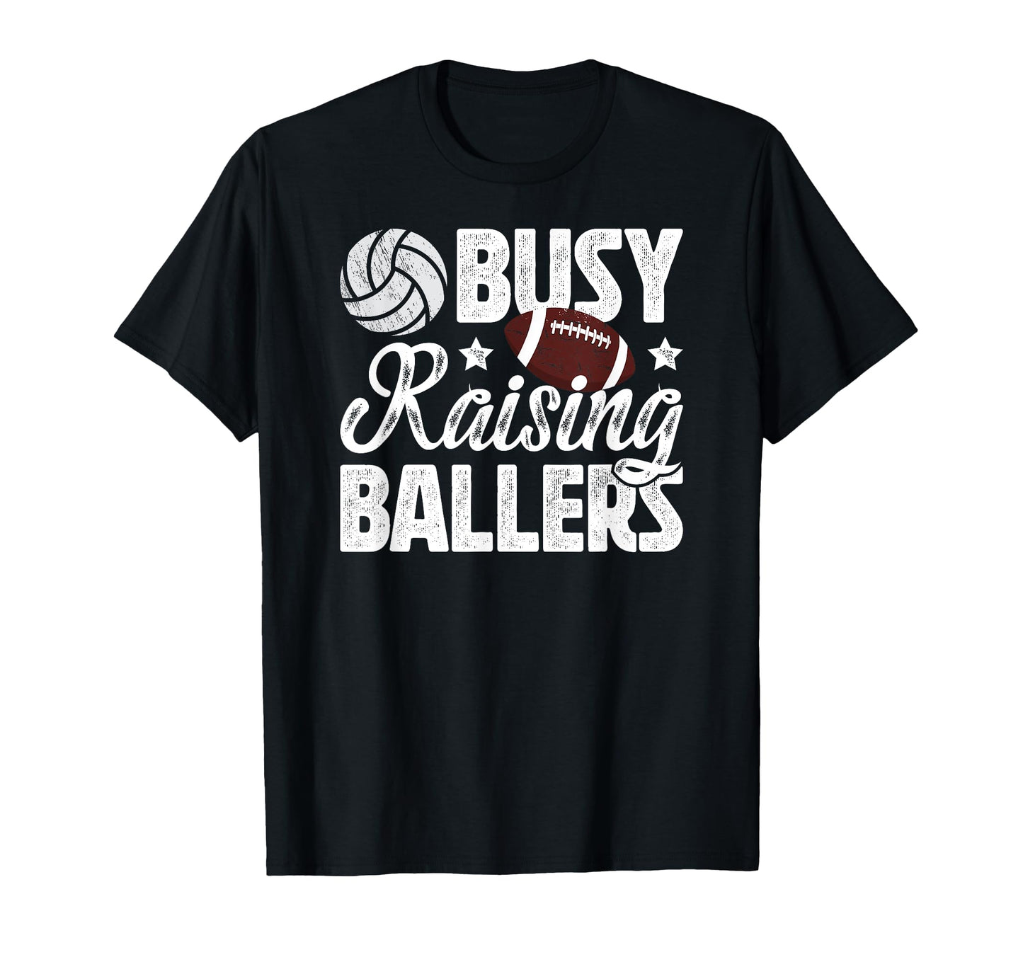 Busy Raising Ballers Volleyball T-Shirt - Aesthetic Graphic Unisex - T-Shirt, Sweatshirt, Hoodie