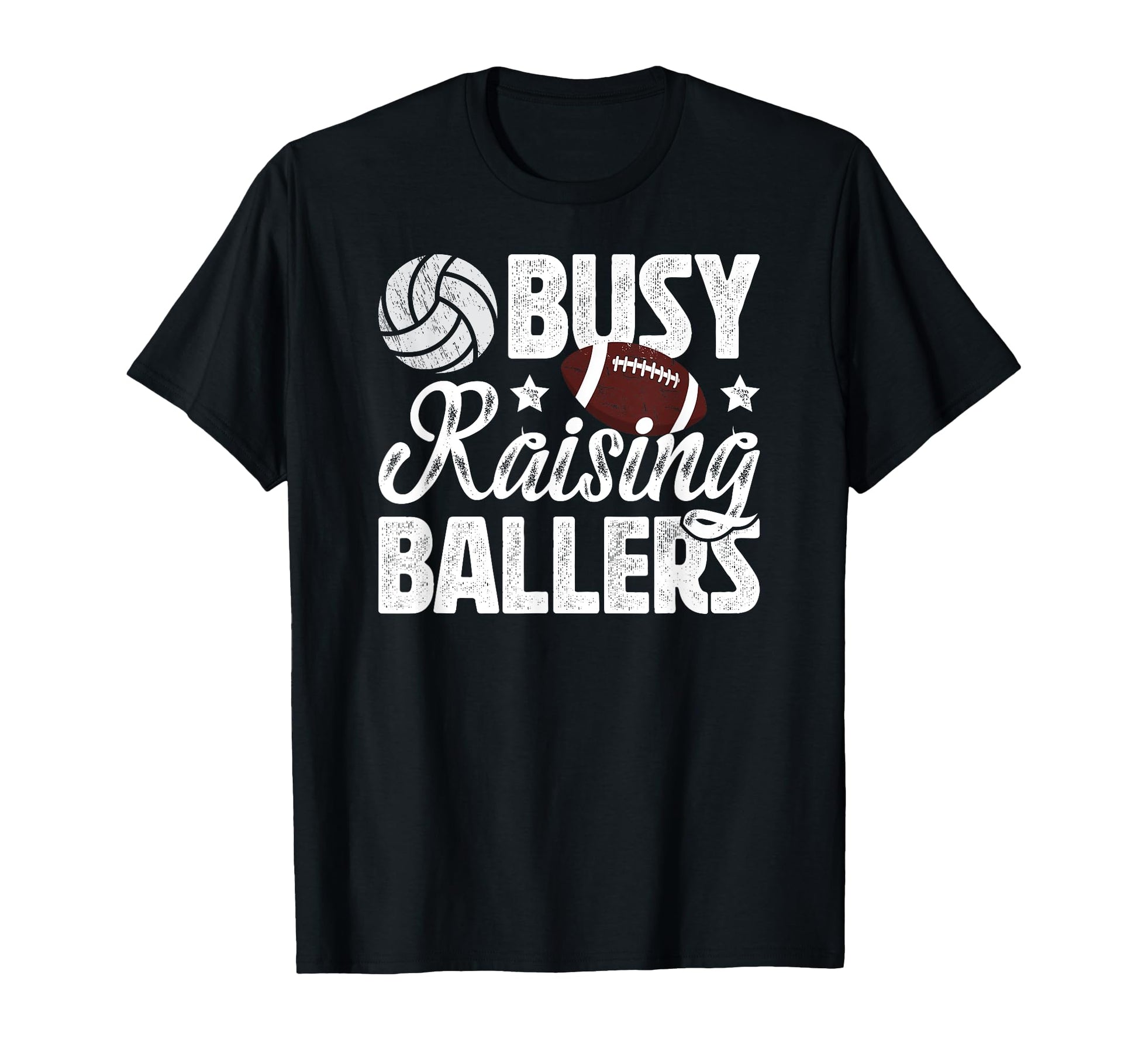 Busy Raising Ballers Volleyball T-Shirt - Aesthetic Graphic Unisex - T-Shirt, Sweatshirt, Hoodie