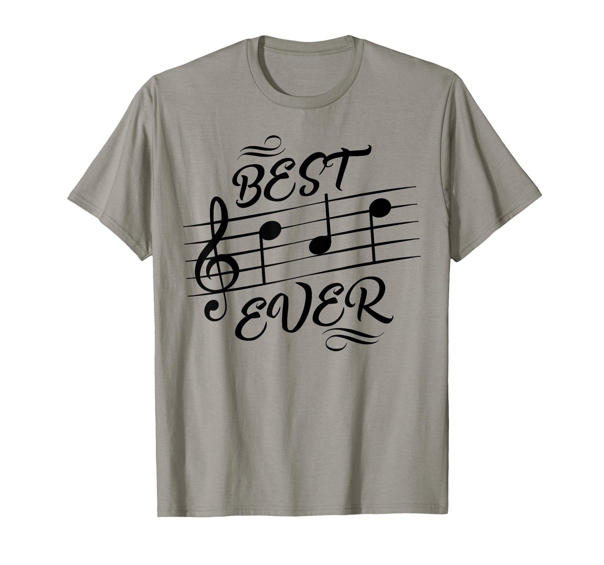 Best Dad Ever Music Notes Musician T-Shirt - Unique Graphic Men Women - T-Shirt, Sweatshirt, Hoodie