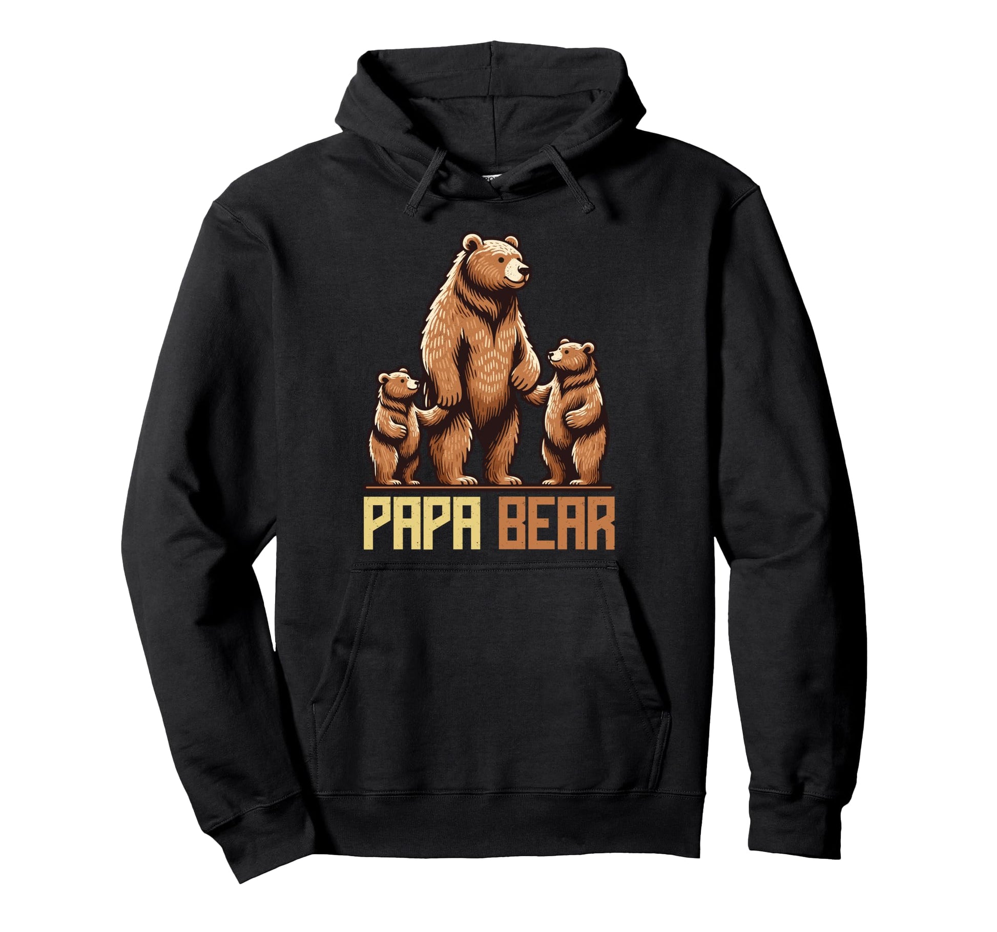 Papa Bear Lover Father Dad Parent Fathers Hoodie - Graphic Print Unisex - T-Shirt, Sweatshirt, Hoodie