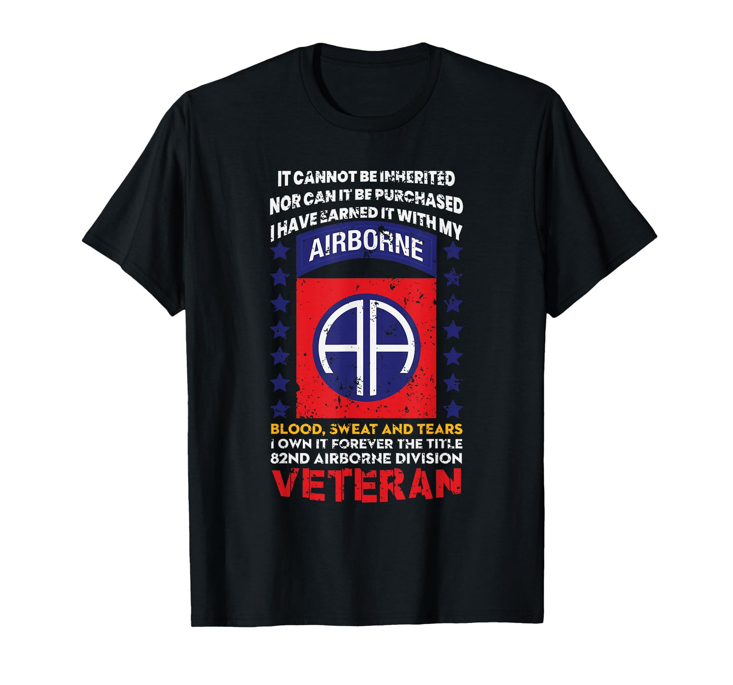Veteran 82Nd Airborne Division Usa T-Shirt - Fun Novelty Design Men Women - T-Shirt, Sweatshirt, Hoodie