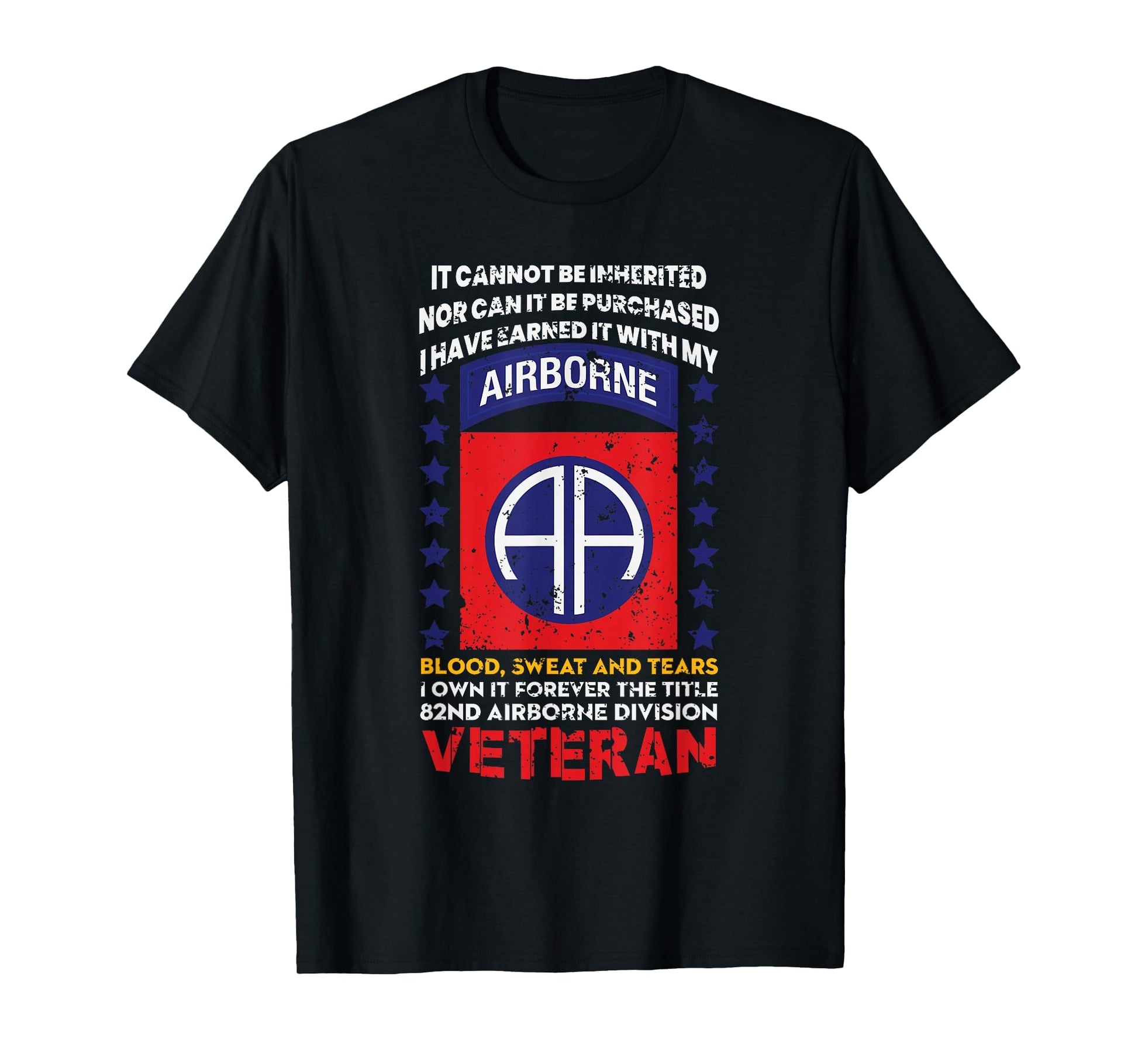 Veteran 82Nd Airborne Division Usa T-Shirt - Fun Novelty Design Men Women - T-Shirt, Sweatshirt, Hoodie