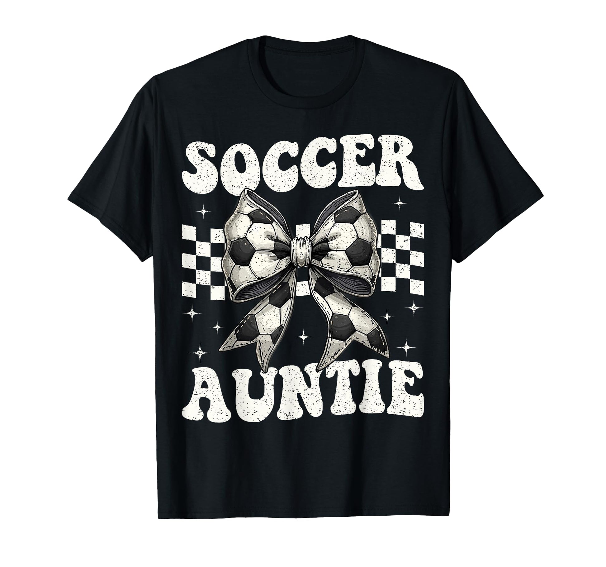 Soccer Auntie Funny Coquette Bow T-Shirt - Streetwear Style for Adults - T-Shirt, Sweatshirt, Hoodie