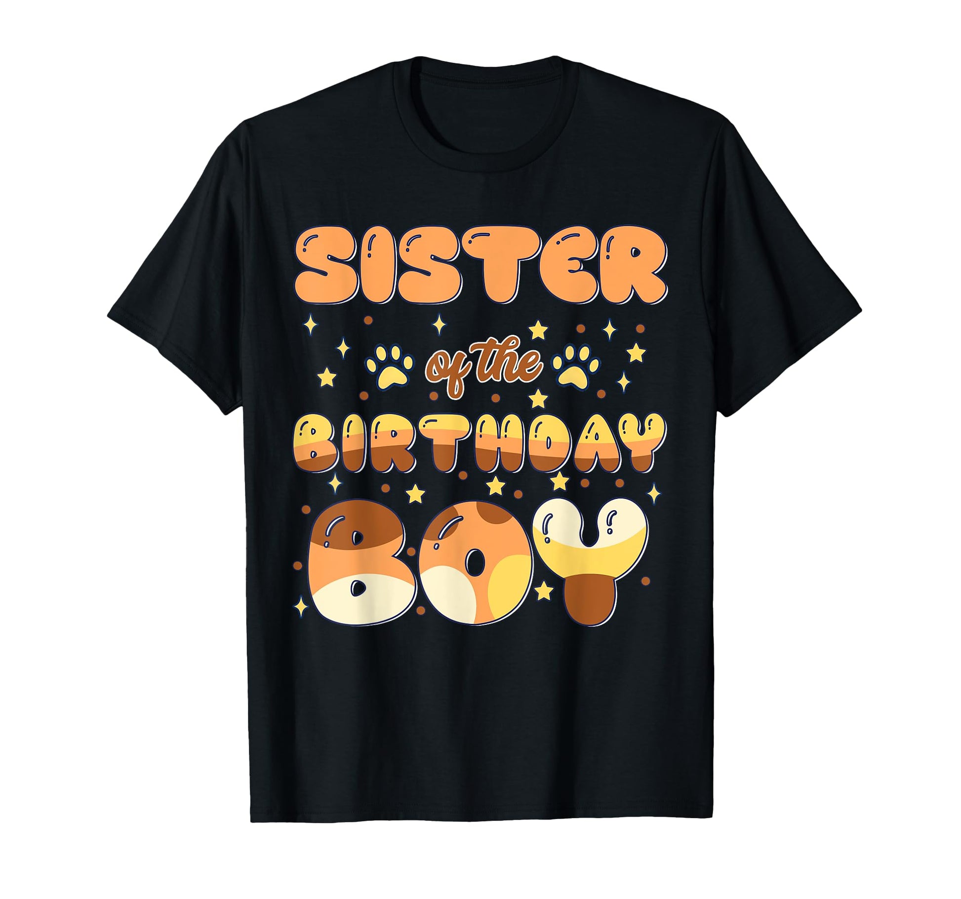 Sister Bday Blue Dog Theme Party Family T-Shirt - Unique Graphic Unisex - T-Shirt, Sweatshirt, Hoodie