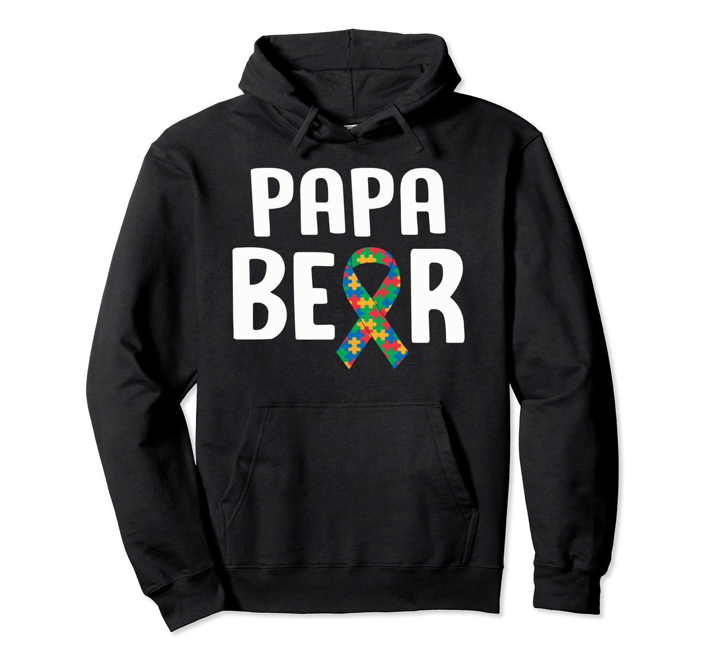 Papa Bear Autism Shirts Father Daddy Hoodie - Aesthetic Graphic Unisex - T-Shirt, Sweatshirt, Hoodie