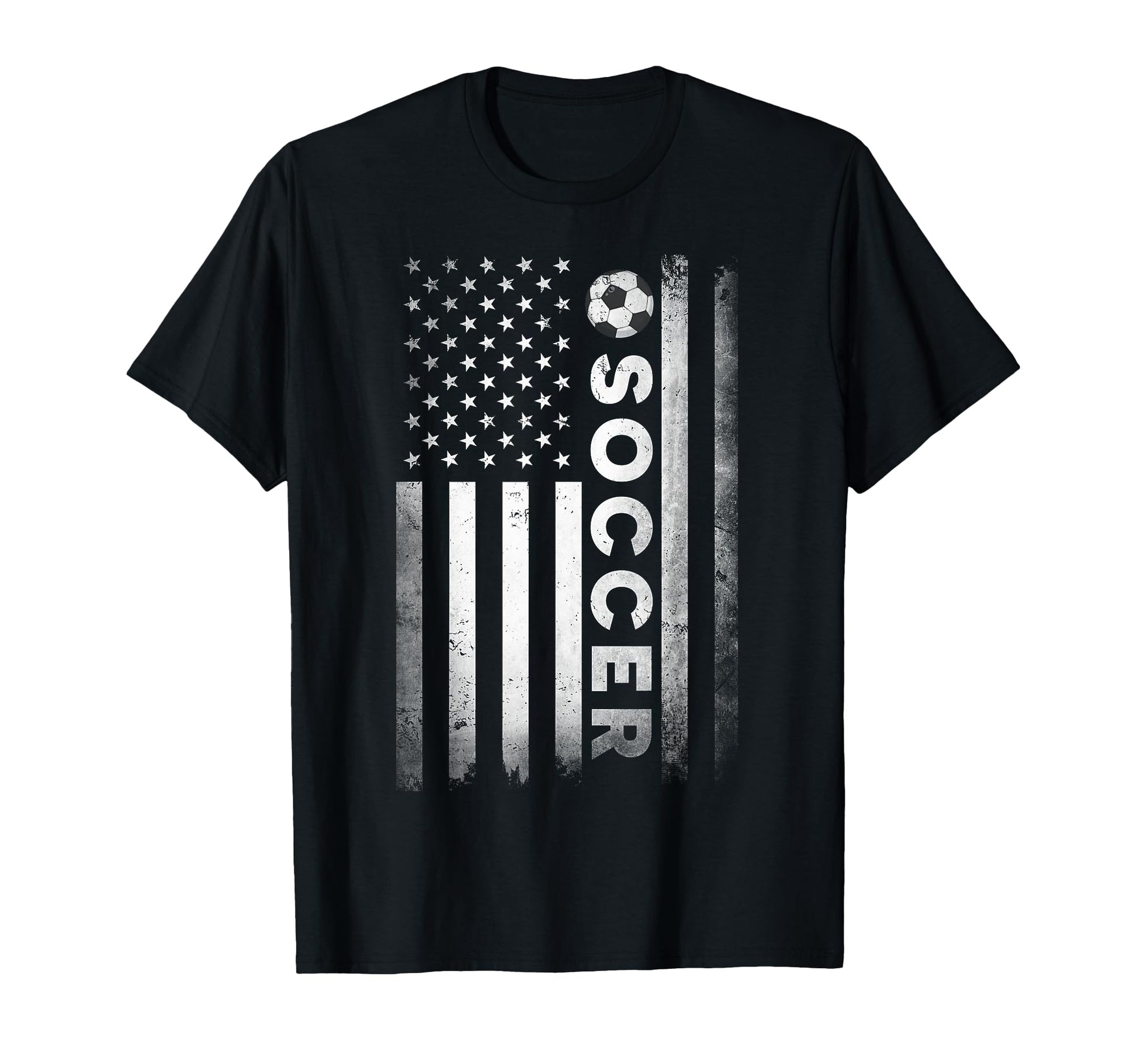 Soccer Player Usa Us American Flag T-Shirt - Minimalist Print Men Women - T-Shirt, Sweatshirt, Hoodie