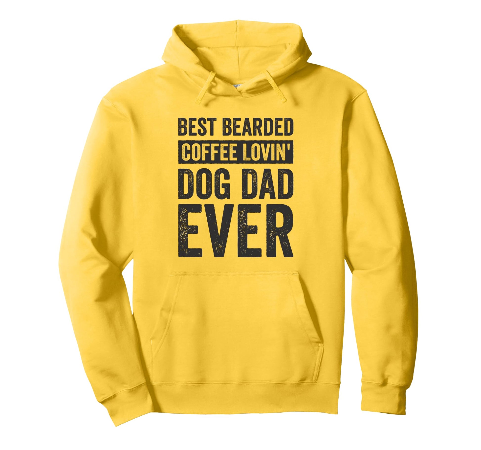 Best Bearded Coffee Lovin Dog Dad Hoodie - Casual Everyday Wear for Adults - T-Shirt, Sweatshirt, Hoodie