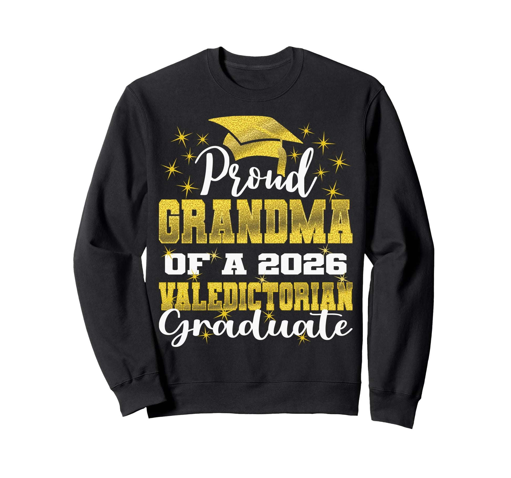 Proud Grandma 2026 Valedictorian Sweatshirt - Minimalist Print Unisex - T-Shirt, Sweatshirt, Hoodie