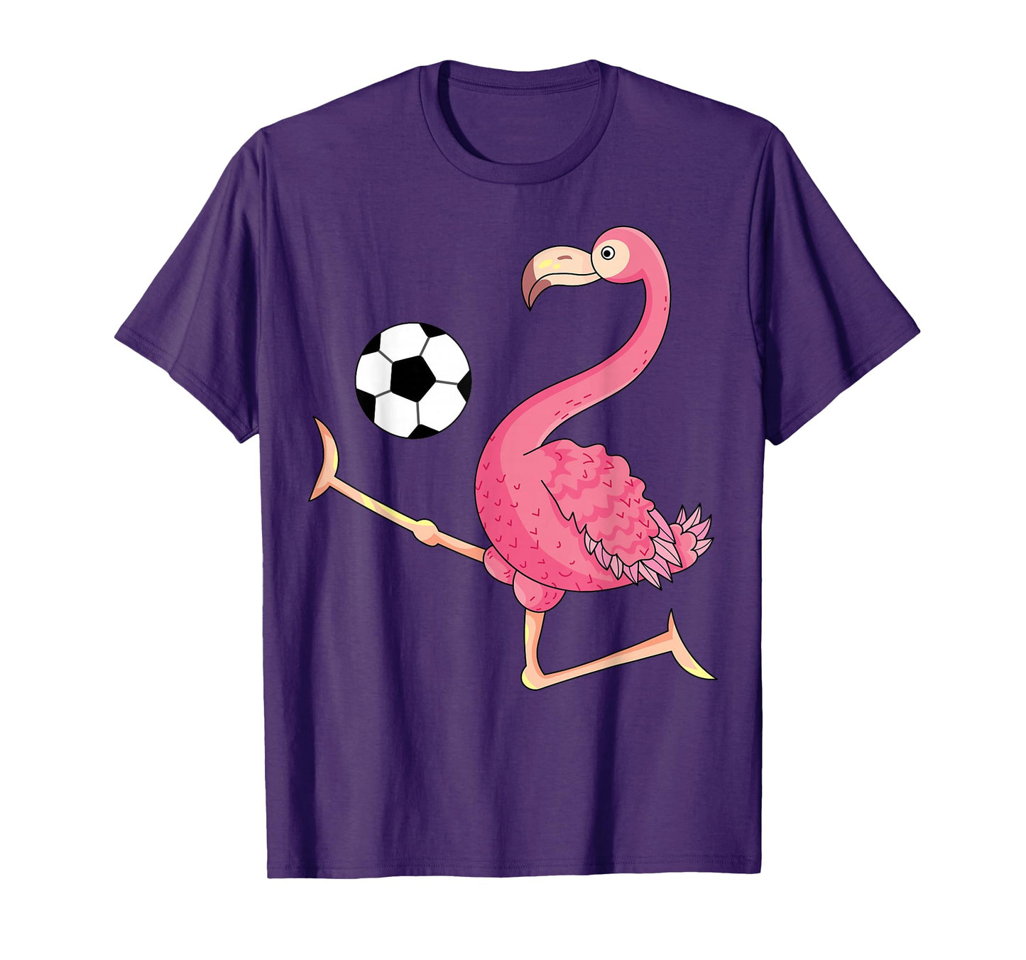 Funny Flamingo Playing Soccer Flamingo T-Shirt - Aesthetic Graphic Unisex - T-Shirt, Sweatshirt, Hoodie