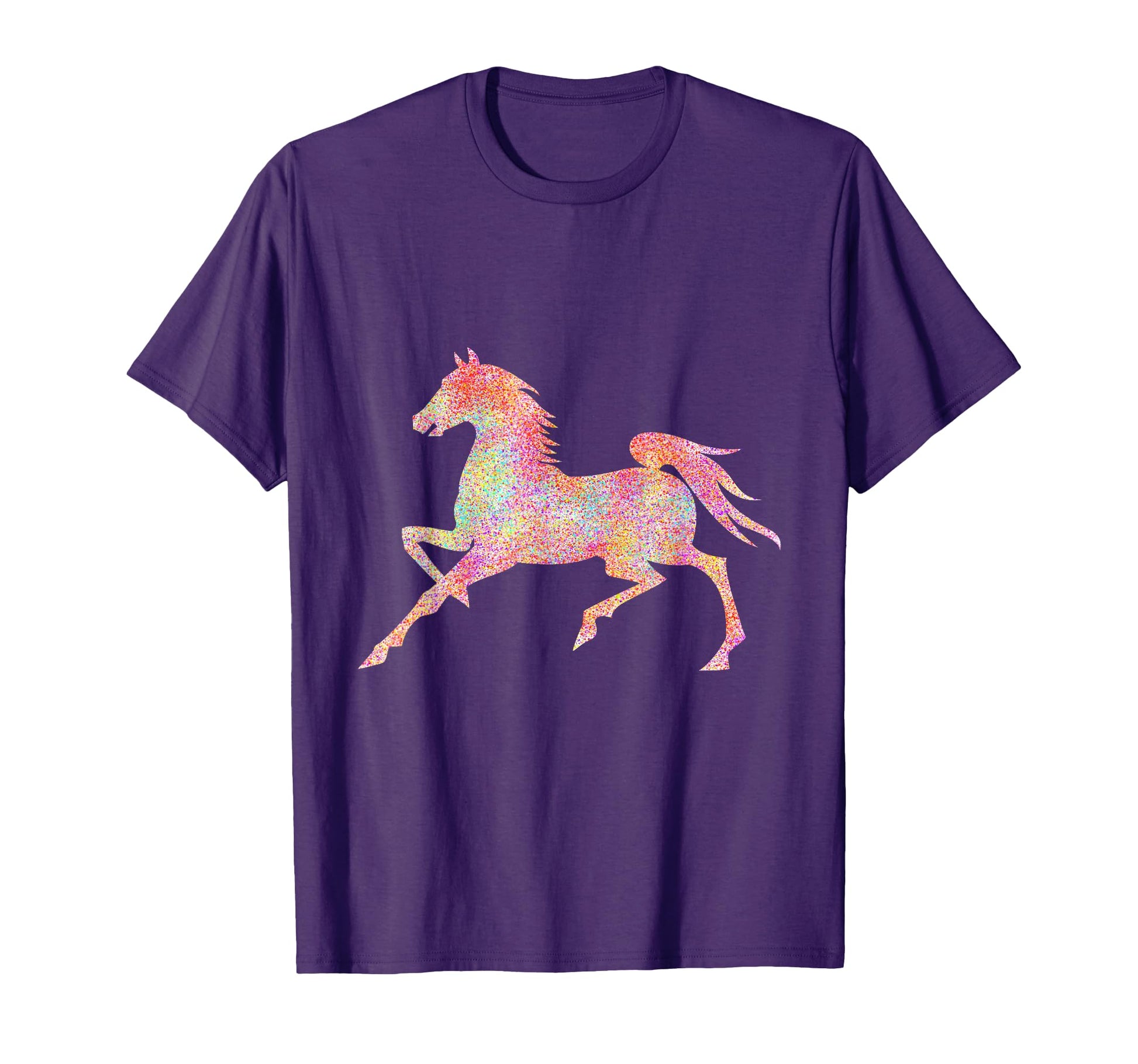Glitter Horse Rainbow Lover Horses T-Shirt - Minimalist Print for Adults - T-Shirt, Sweatshirt, Hoodie