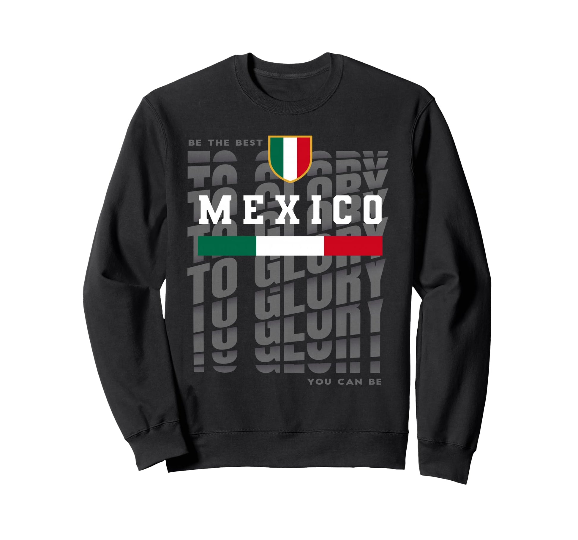 Mexico Soccer Football Flag Sweatshirt - Custom Art Print for Adults - T-Shirt, Sweatshirt, Hoodie