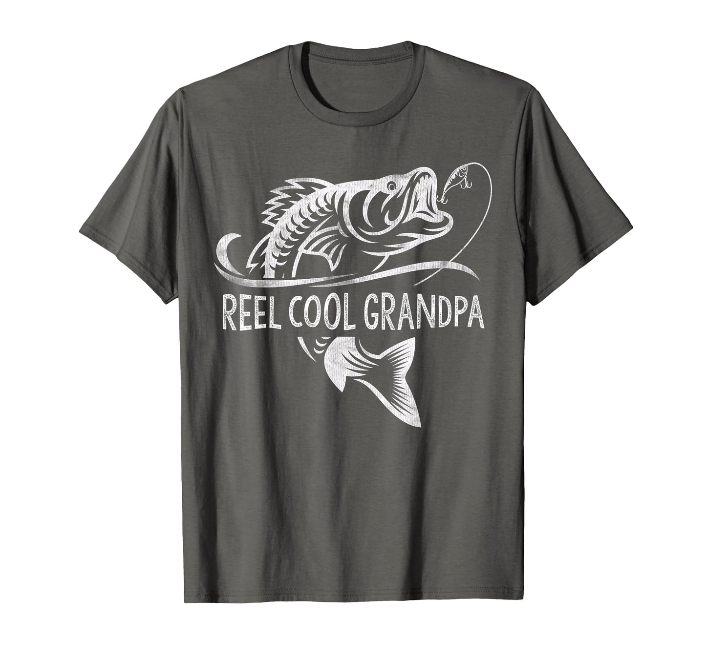 Reel Grandpa Fishing Gifts Grandpa T-Shirt - Minimalist Print for Adults - T-Shirt, Sweatshirt, Hoodie