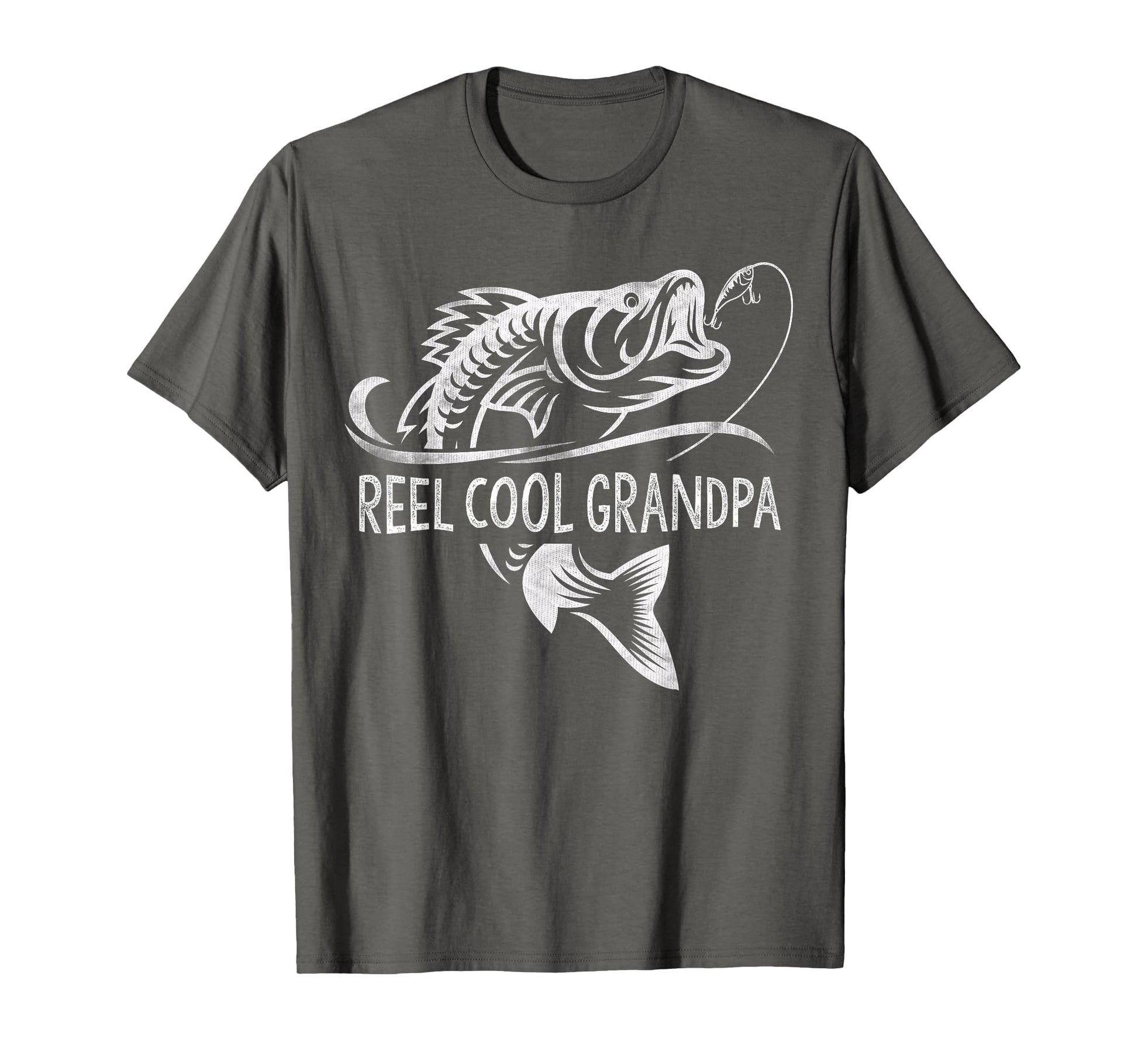 Reel Grandpa Fishing Gifts Grandpa T-Shirt - Minimalist Print for Adults - T-Shirt, Sweatshirt, Hoodie