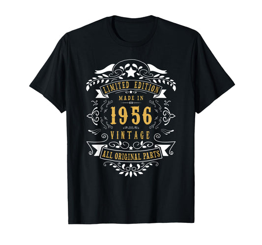 70Th Birthday 70 Year Old Born 1956 T-Shirt - Minimalist Print Men Women - T-Shirt, Sweatshirt, Hoodie