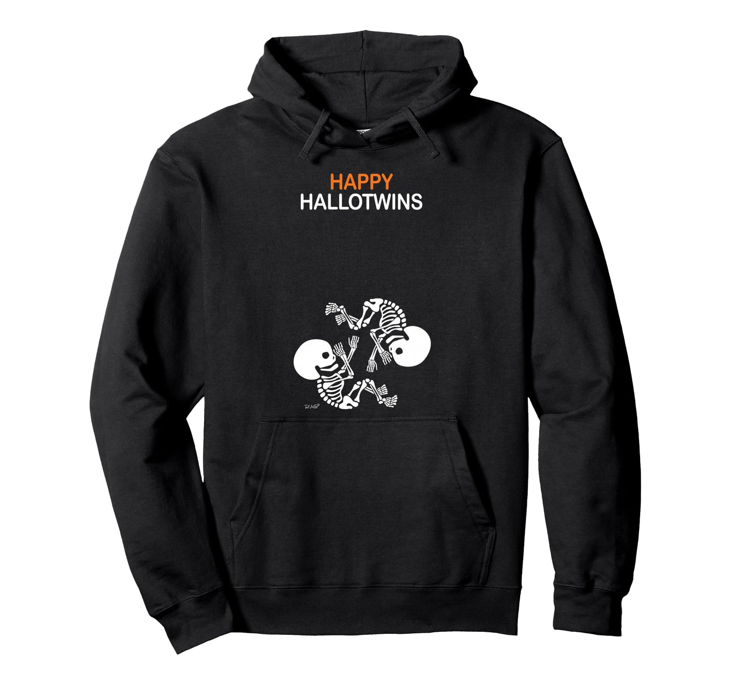 Halloween Pregnancy Expecting Twins Pun Hoodie - Minimalist Print Unisex - T-Shirt, Sweatshirt, Hoodie