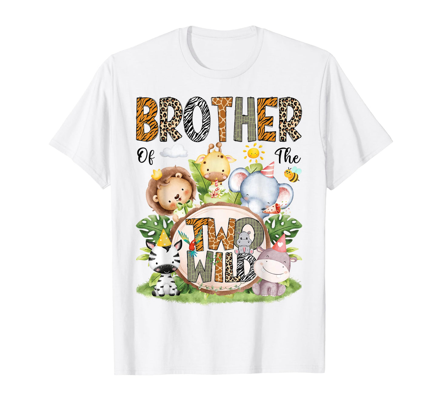 Brother Two Wild Safari Jungle 2Nd T-Shirt - Graphic Print for Adults - T-Shirt, Sweatshirt, Hoodie