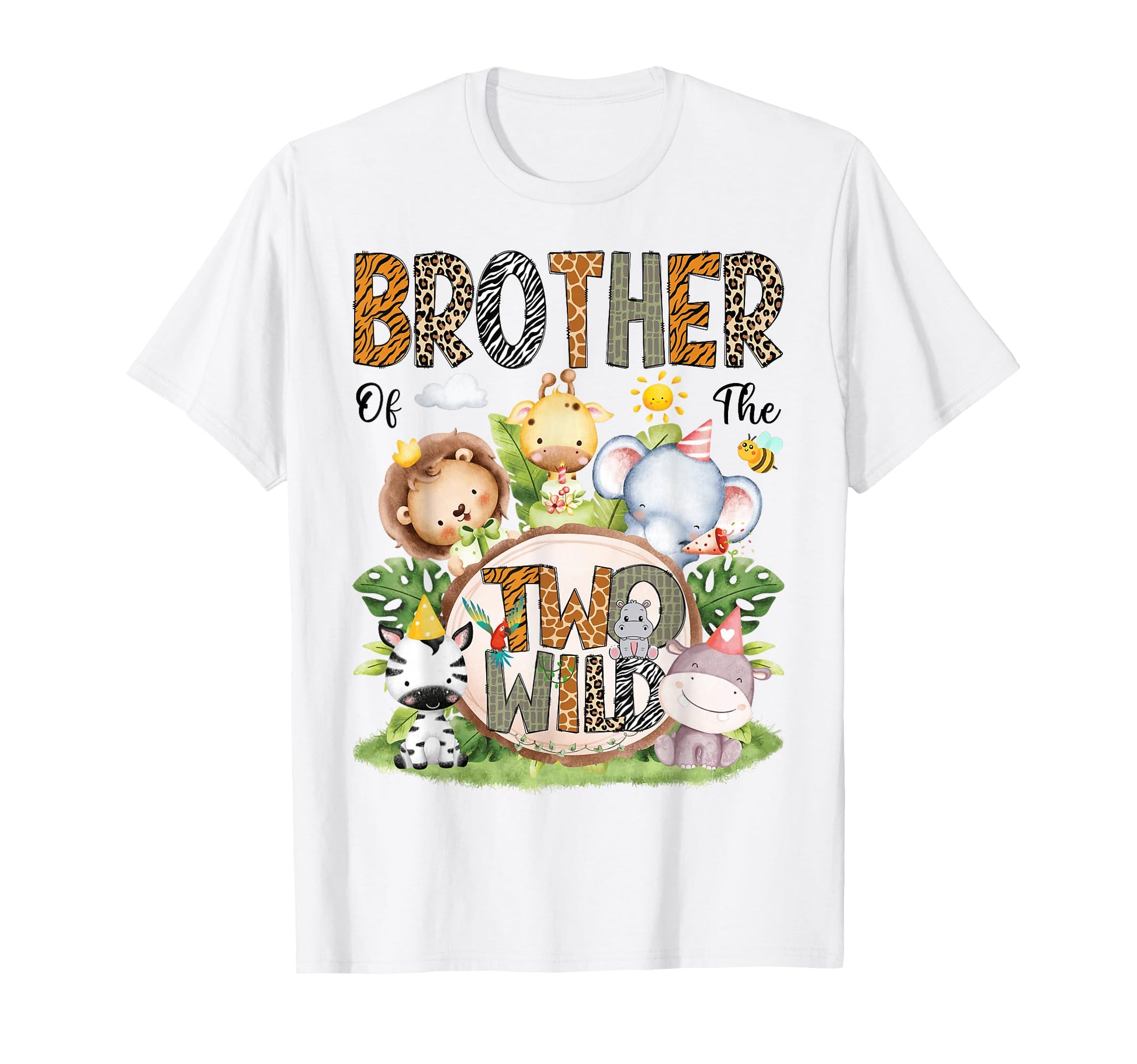 Brother Two Wild Safari Jungle 2Nd T-Shirt - Graphic Print for Adults - T-Shirt, Sweatshirt, Hoodie