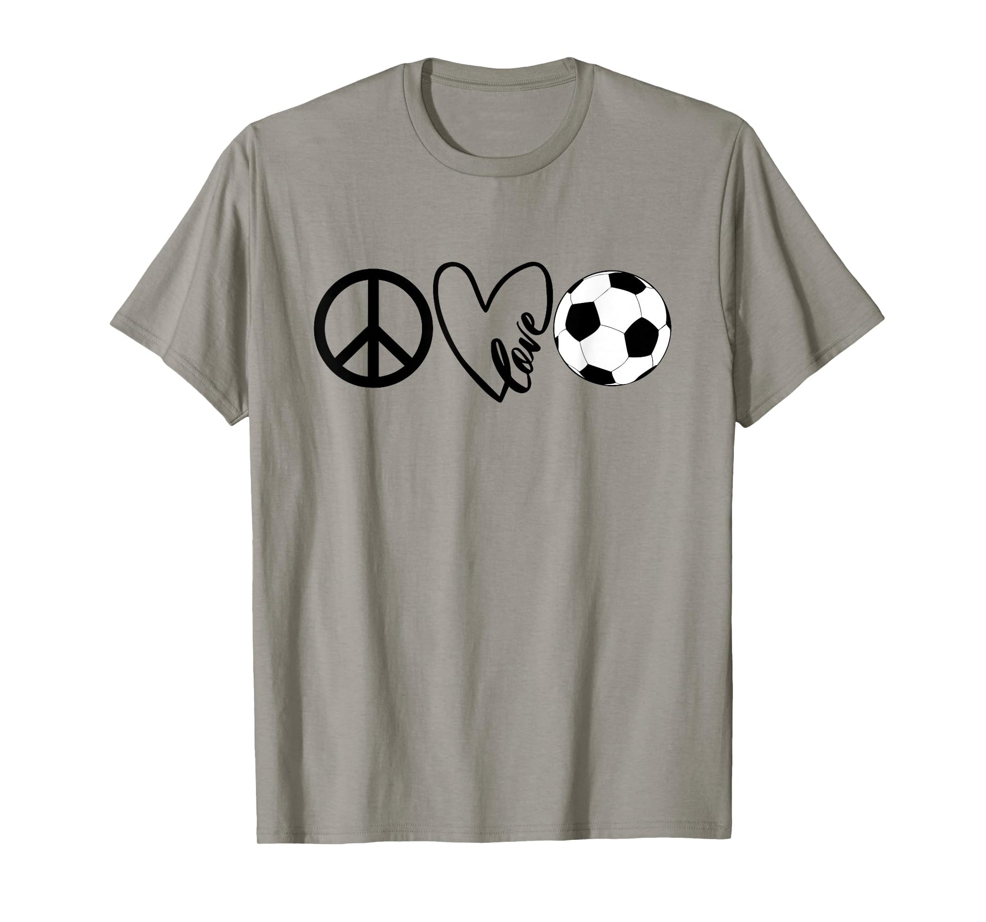 Peace Love Soccer Shirts Coaches T-Shirt - Novelty Apparel for Adults - T-Shirt, Sweatshirt, Hoodie