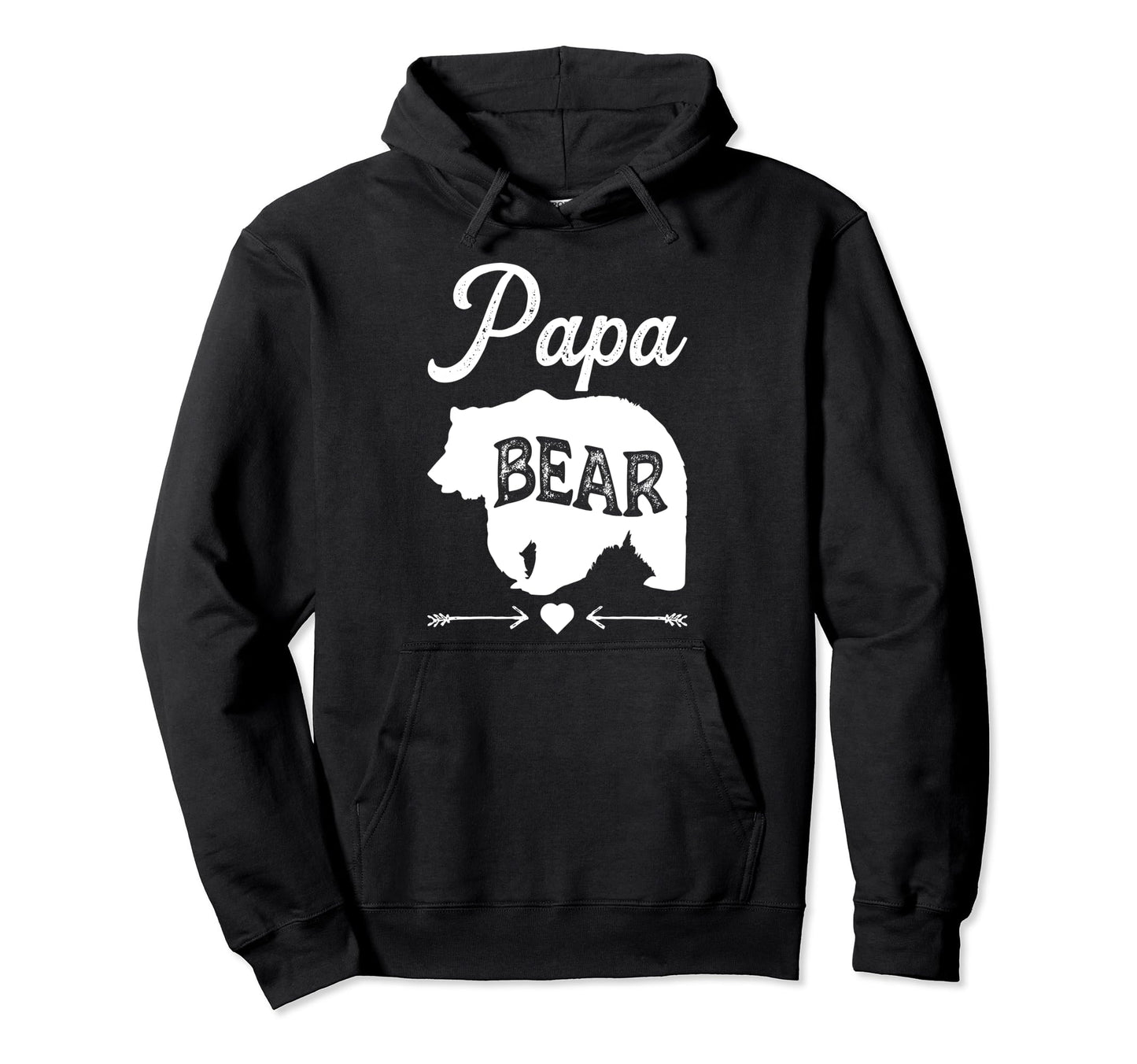 Papa Bear Funny Daddy Fathers Day Hoodie - Casual Everyday Wear for Adults - T-Shirt, Sweatshirt, Hoodie