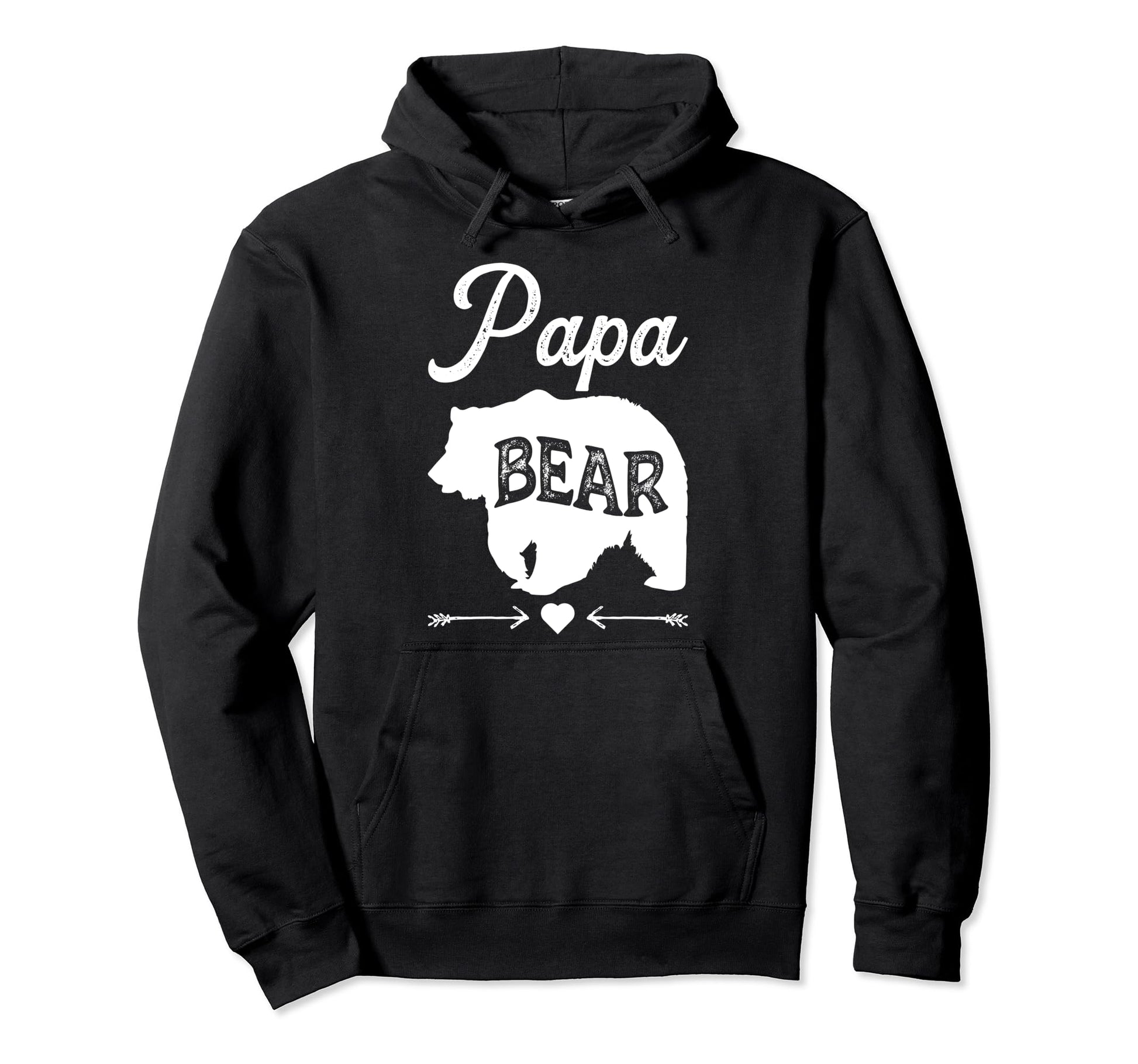 Papa Bear Funny Daddy Fathers Day Hoodie - Casual Everyday Wear for Adults - T-Shirt, Sweatshirt, Hoodie
