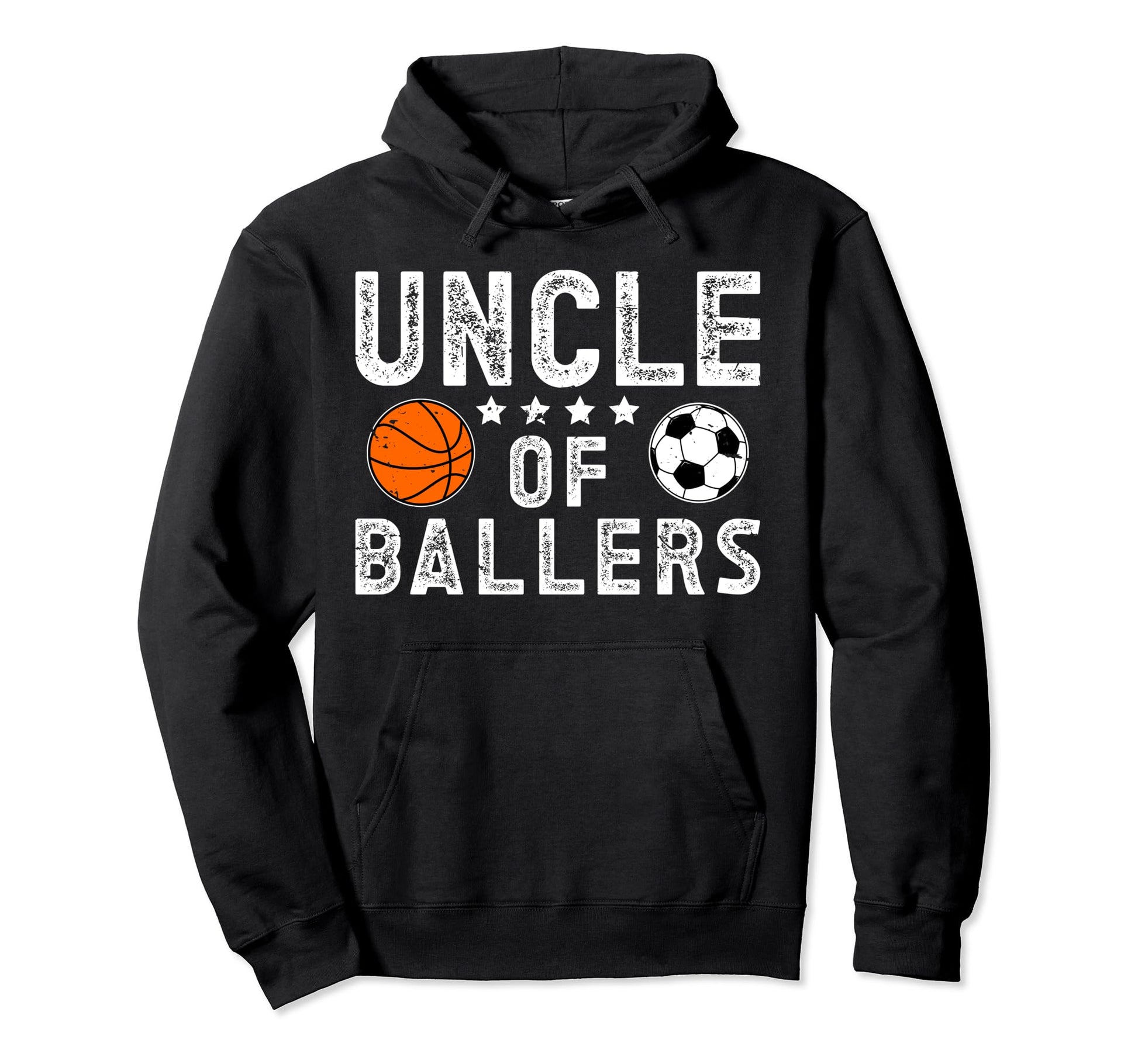 Uncle Ballers Proud Soccer Basketball Hoodie - Minimalist Print Men Women - T-Shirt, Sweatshirt, Hoodie