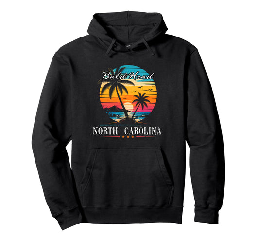 Bald Head North Carolina Beach Summer Hoodie - Streetwear Style Unisex - T-Shirt, Sweatshirt, Hoodie